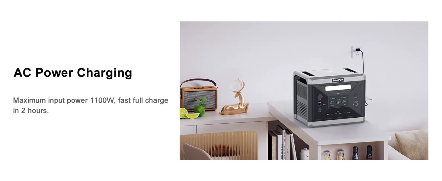 Charging Station 2400W Portable Power Station 220V 110V AC Outlets Portable Power Station United States Germany Warehouse Ship