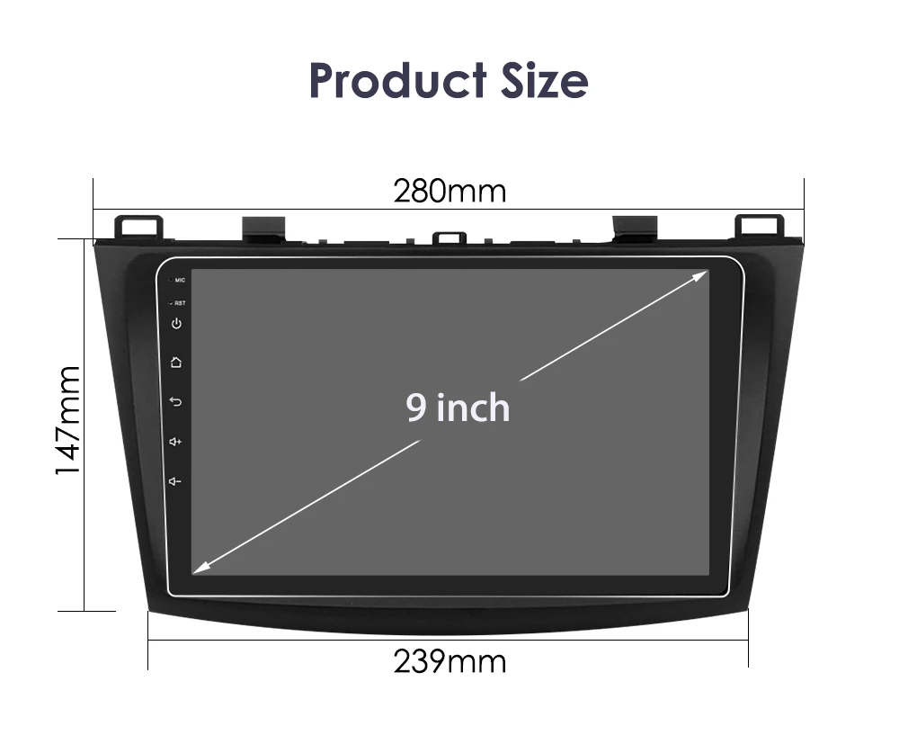 8G 128G Android 13 Car Radio For Mazda 3 2010-2013 Carplay 4G Car Multimedia GPS Intelligent Screen 2din autoradio Headunit 7862