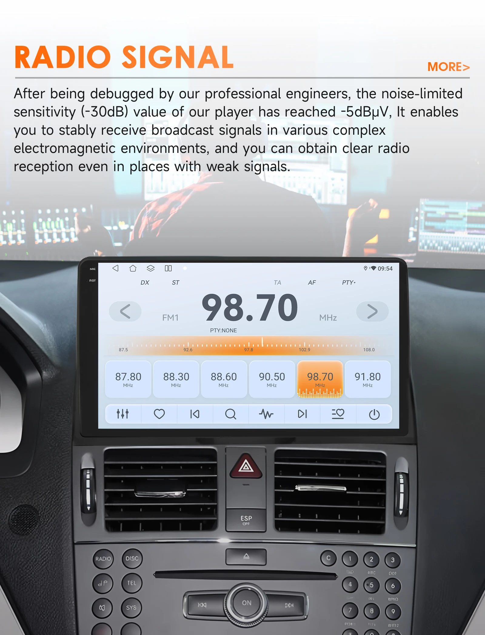 9" Hizpo CarPlay 2Din Android Auto Car Radio for Mercedes Benz C-Class W204 S204 2007 - 2010 Snapdragon 6115 RDS DSP 4G 360CAM