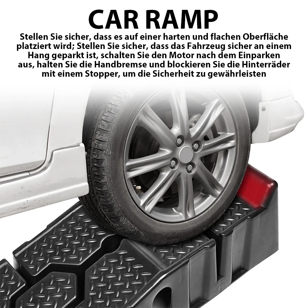 2pcs Car Ramps 90cm Car Ramps 3T Long Antiskid Working Ramp Auto Oil Changing Repair Maintenance Lift Tools