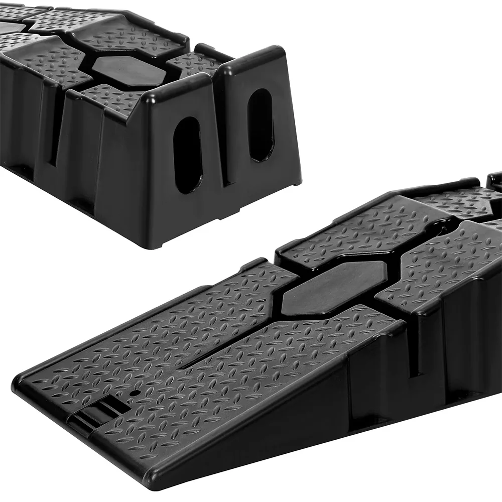 2pcs Car Ramps 90cm Car Ramps 3T Long Antiskid Working Ramp Auto Oil Changing Repair Maintenance Lift Tools