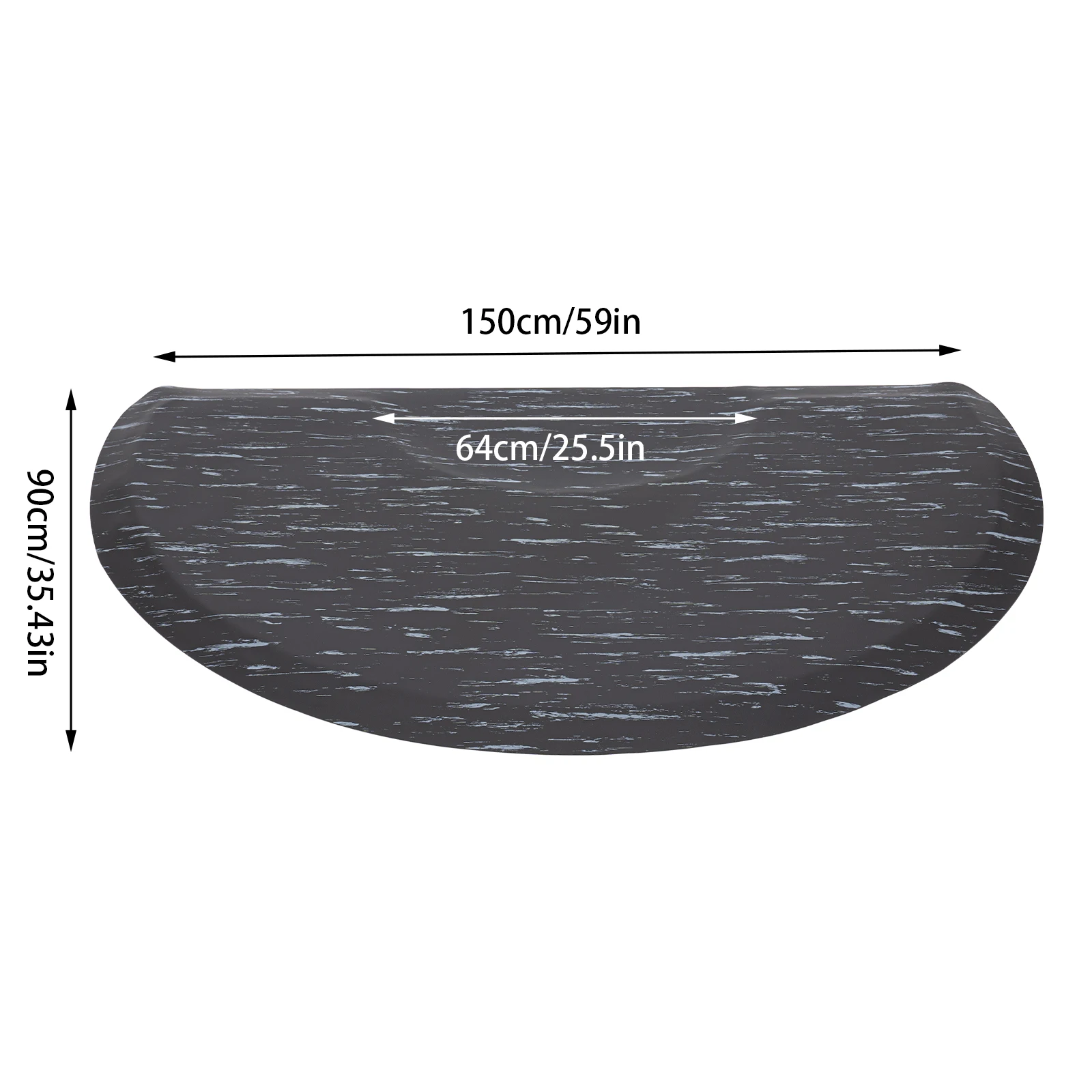 Salon Matte Barber Shop Chair Sch Nheit Carpets Hairdressing Semicircular Beauty Floor Mat Thick Anti-Fatigue Mat