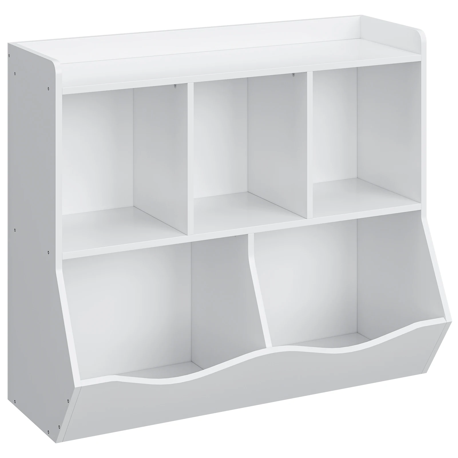 Kids Bookshelf Toy Storage Cabinet Children's Toy Shelf 35.4" x 11.8" x 29.5" for Children's Room Playroom Hallway Kindergarten