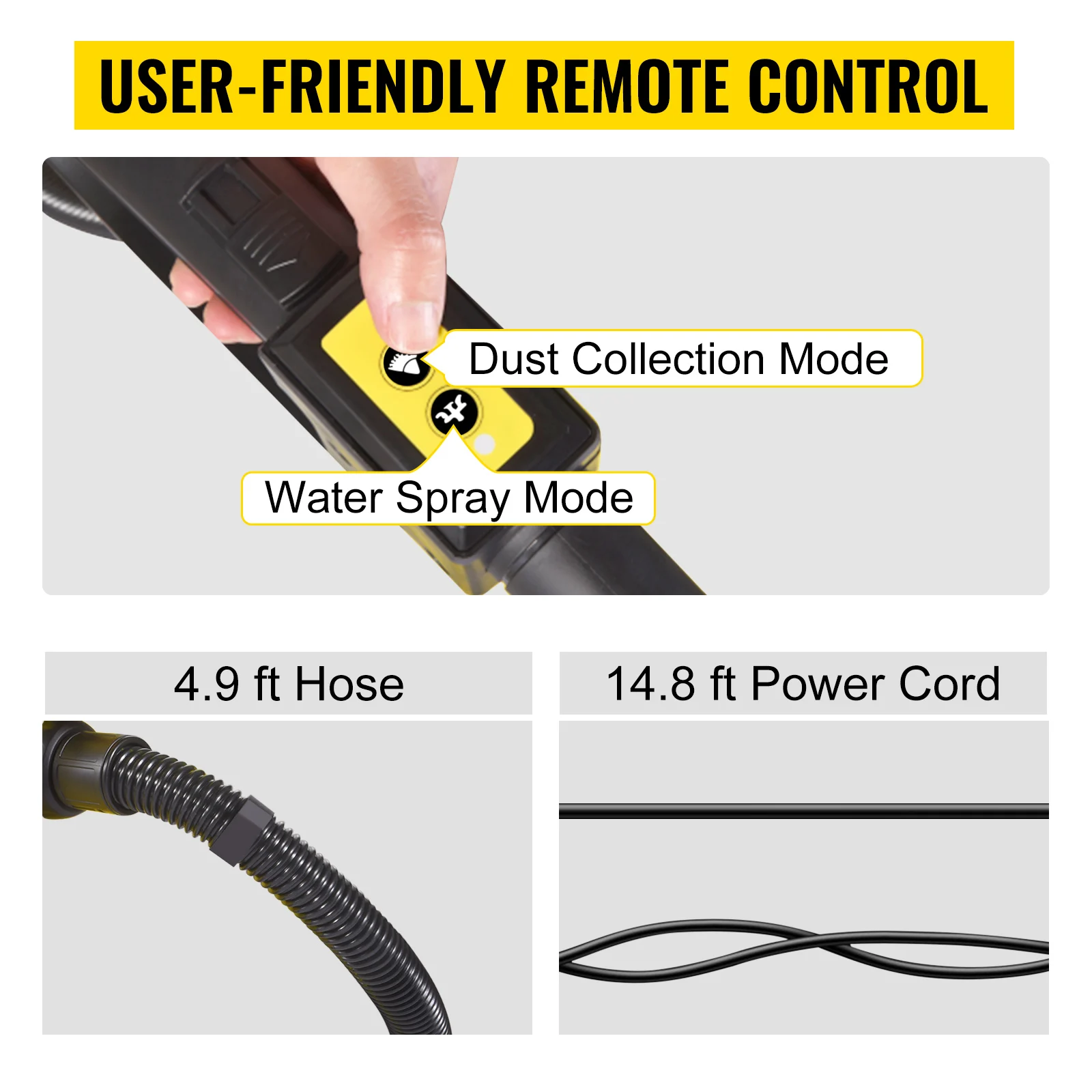 SucceBuy Wet Dry Vacuum Cleaner 5.3 Gallon 2 Peak HP 4-in-1 Portable Shop Vacuum with Blow and Spray Function for Household Car