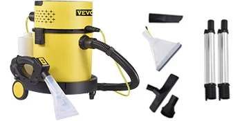 SucceBuy Wet Dry Vacuum Cleaner 5.3 Gallon 2 Peak HP 4-in-1 Portable Shop Vacuum with Blow and Spray Function for Household Car
