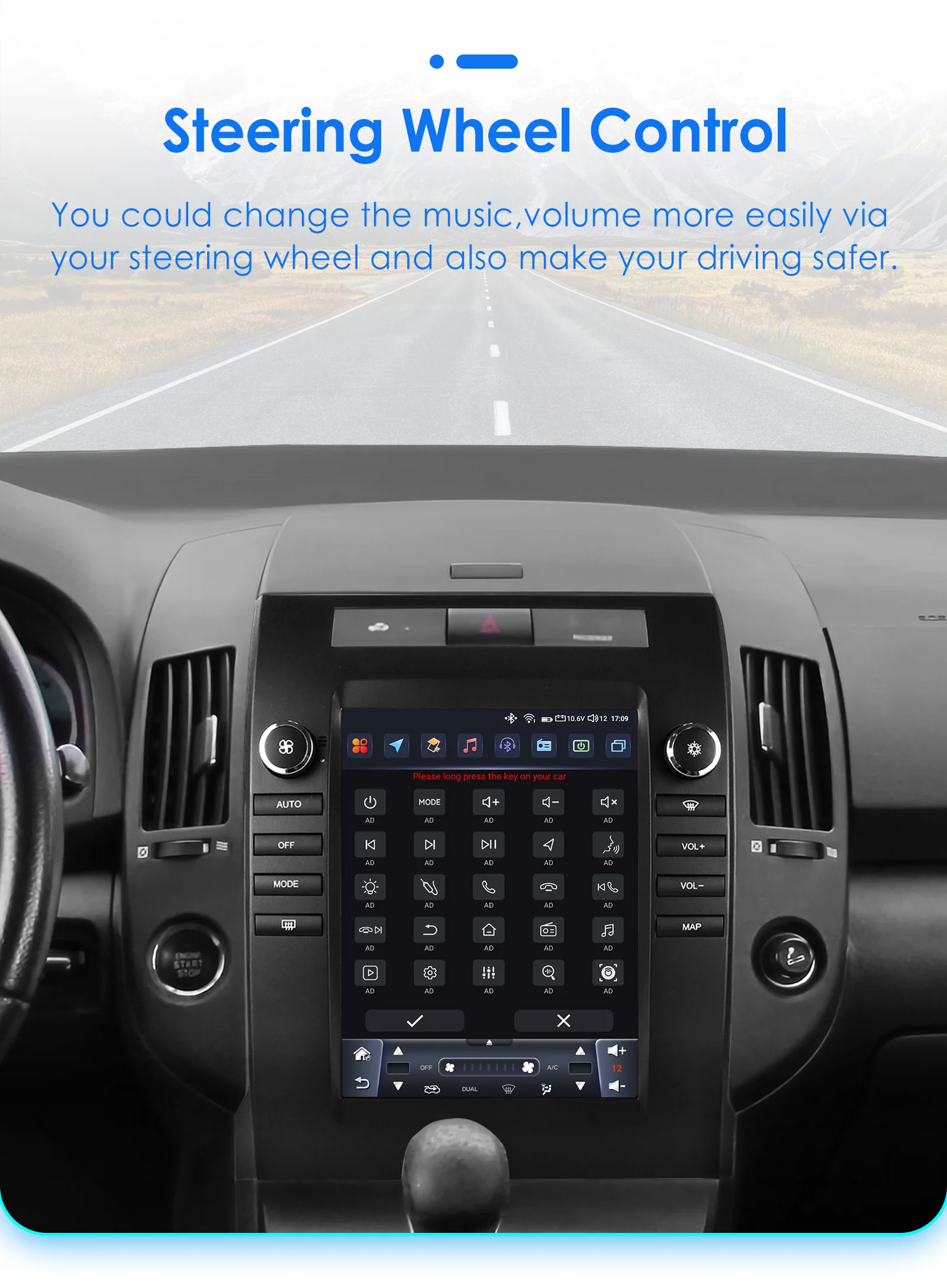 Hizpo For Tesla Style Autoradio For Toyota Verso Corolla 2004-2009 2006 Carplay 4G GPS Car Radio Multimedia 2din Android Auto BT