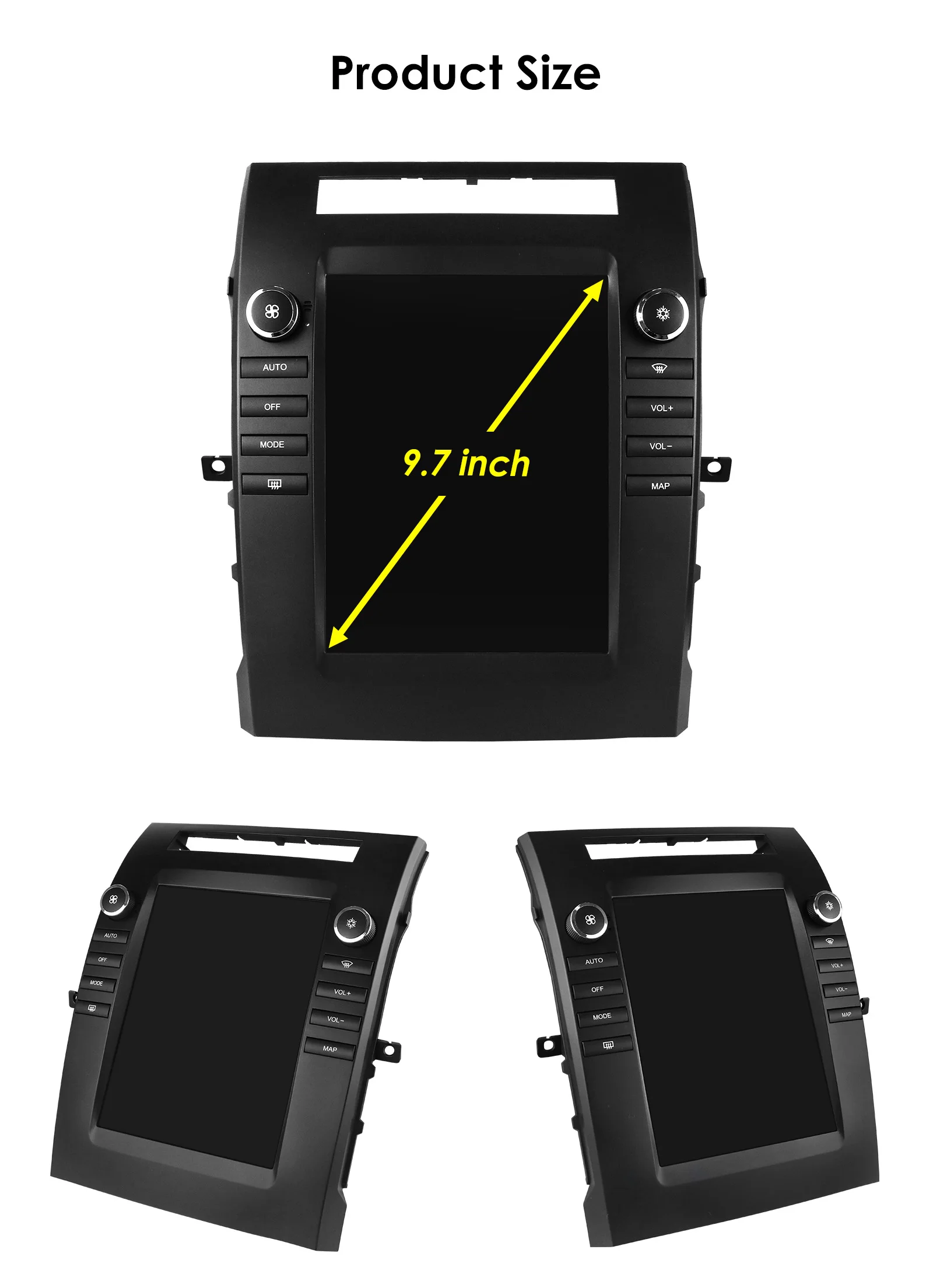 Hizpo For Tesla Style Autoradio For Toyota Verso Corolla 2004-2009 2006 Carplay 4G GPS Car Radio Multimedia 2din Android Auto BT