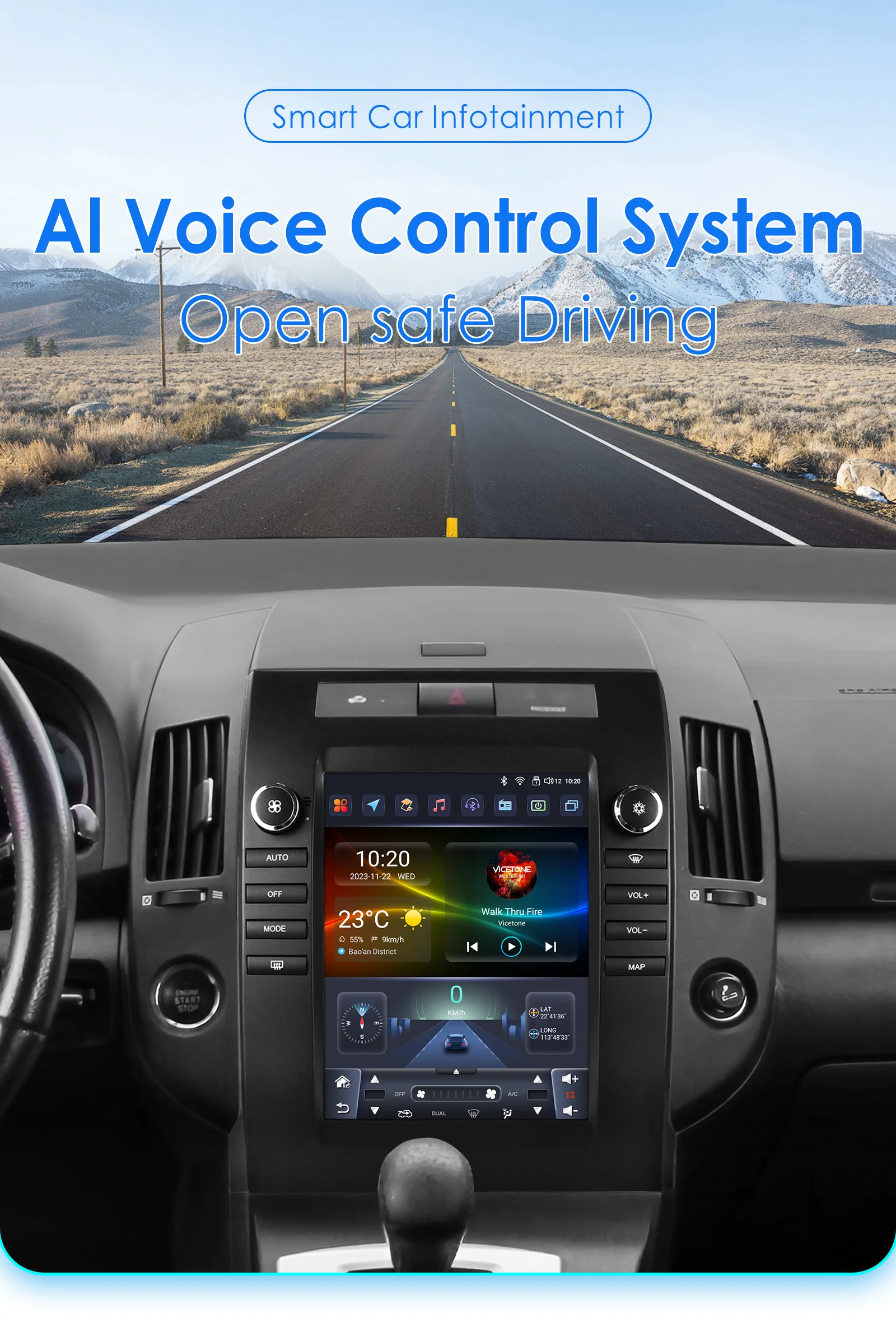 Hizpo For Tesla Style Autoradio For Toyota Verso Corolla 2004-2009 2006 Carplay 4G GPS Car Radio Multimedia 2din Android Auto BT