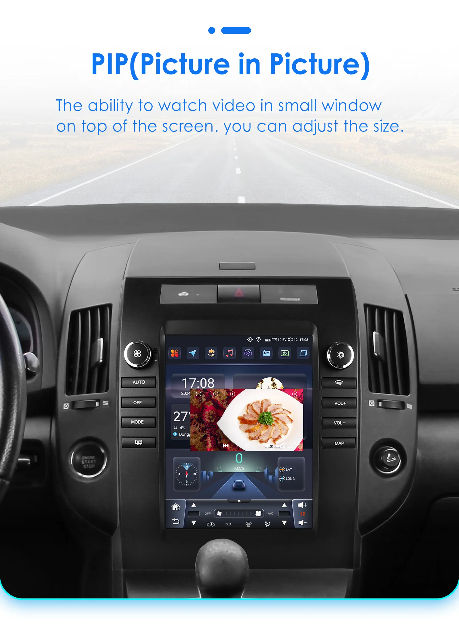 Hizpo For Tesla Style Autoradio For Toyota Verso Corolla 2004-2009 2006 Carplay 4G GPS Car Radio Multimedia 2din Android Auto BT