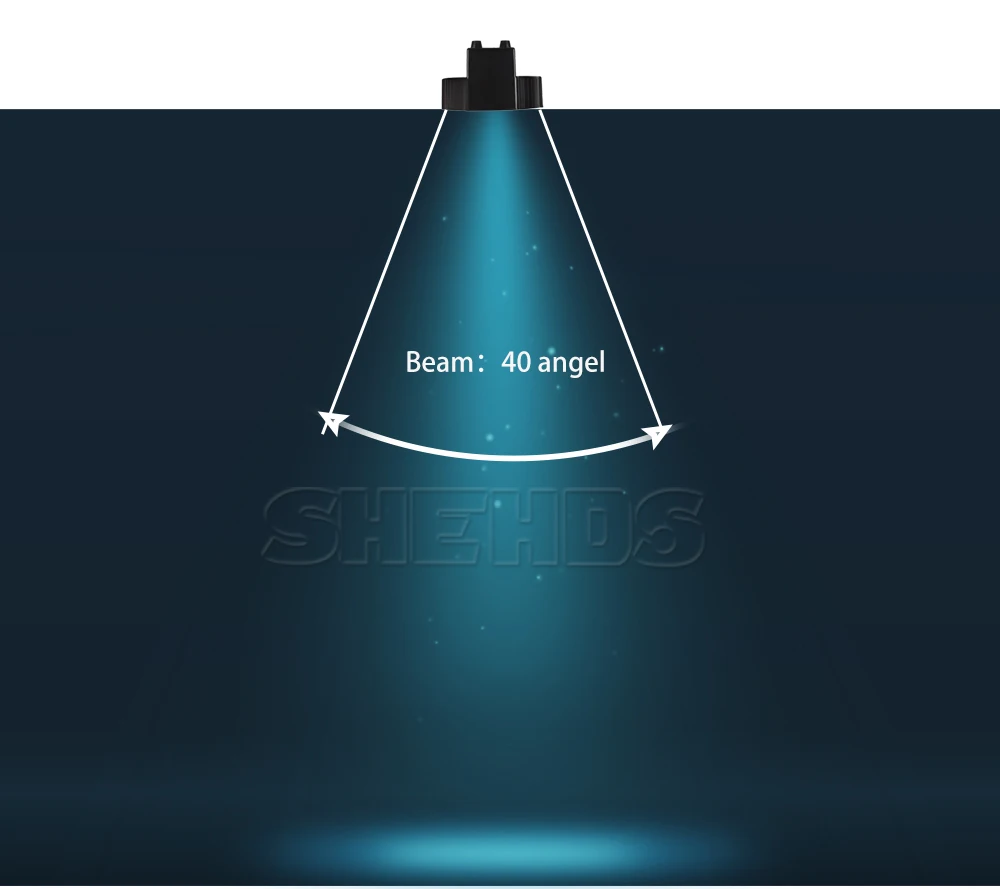 SHEHDS 1pcs 7x12W RGBW 4in1 LED Par Lighting Fixed Plug for DJ Disco Wedding Christmas Decoration Party