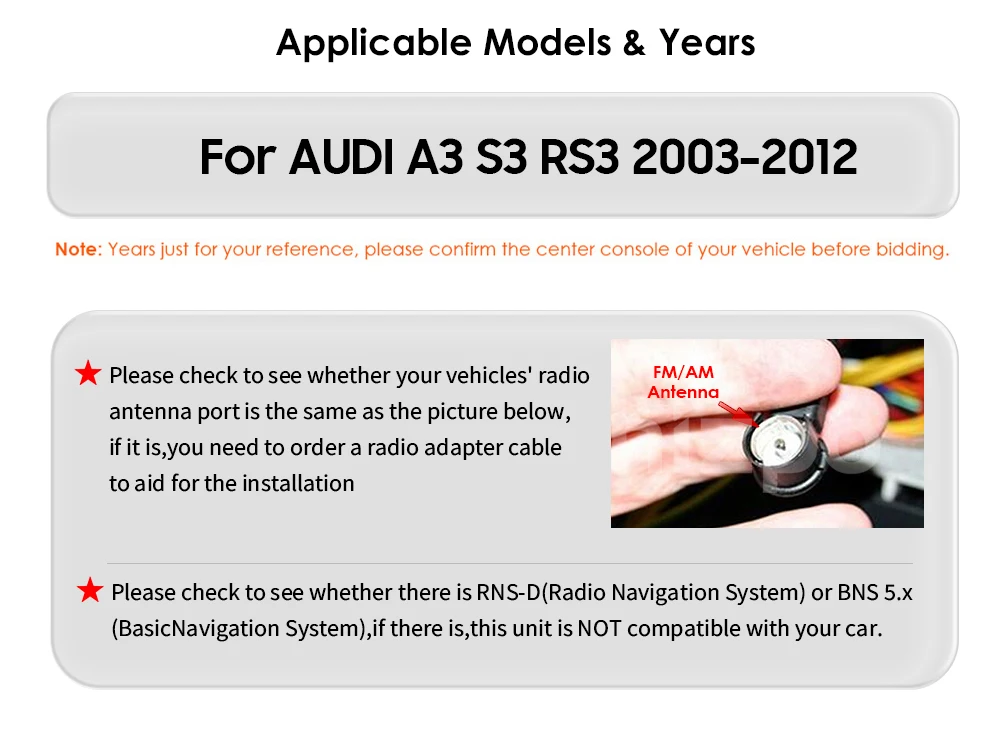 Hizpo 7inch 2Din CarPlay Android Auto Car Radio for Audi A3 8P 2003 - 2011 S3 RS3 Multimedia GPS Navigation 4G BT SWC RDS DSP