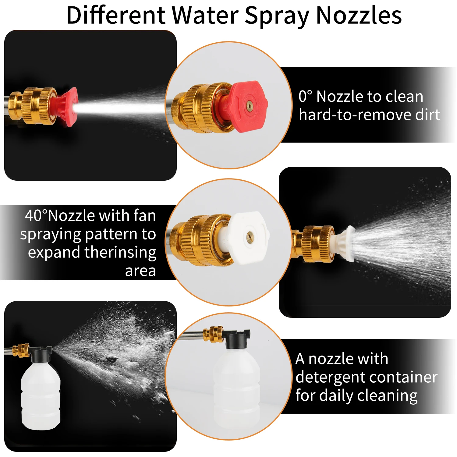 50Bar Cordless High Pressure Car Washer Spray Water Gun Foam Generator Water Gun Spray Cleaner Car Washing Machine for Home
