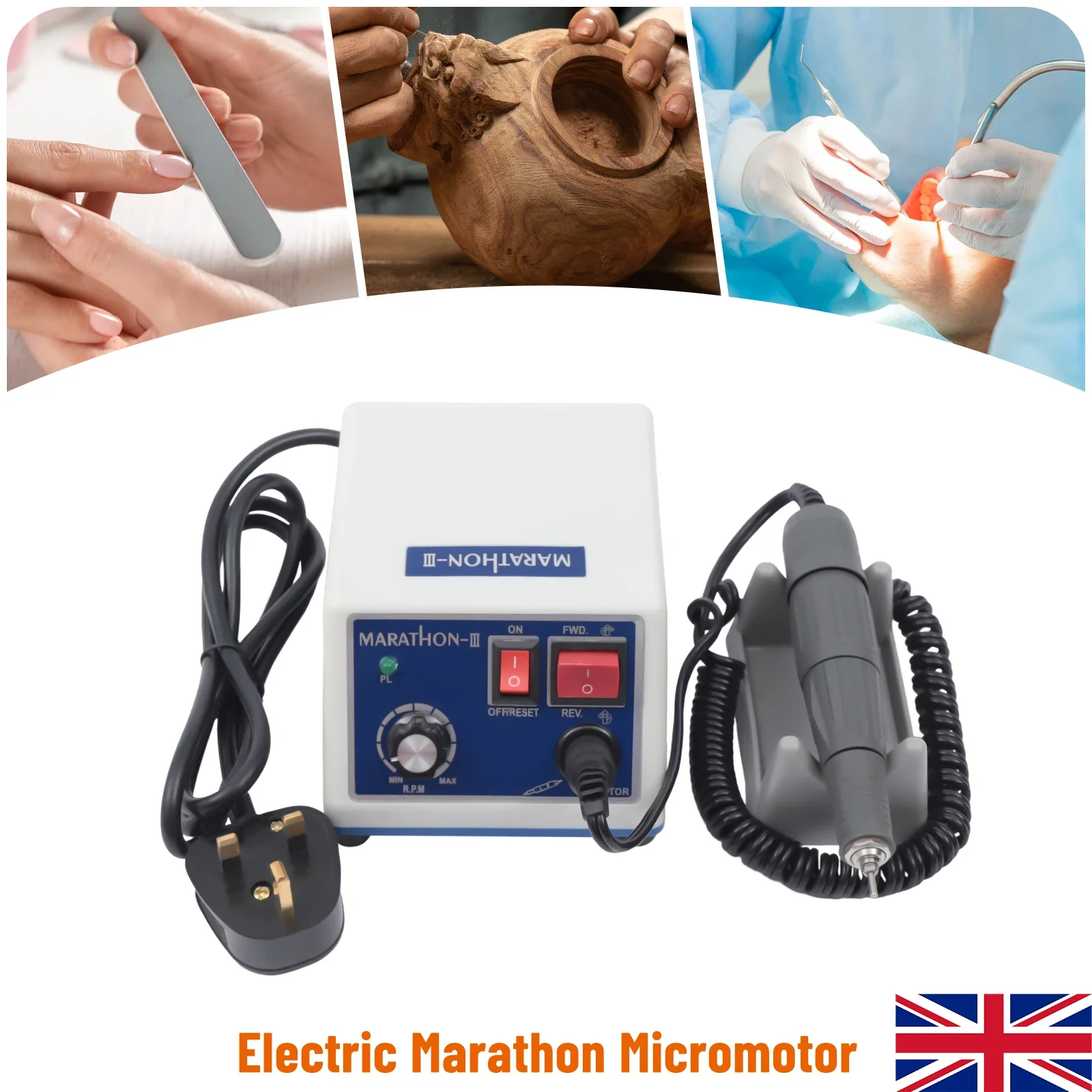 Electric Polishing N3 Micro Motor Polisher Marathon Dental Lab+35K RPM Handpiece