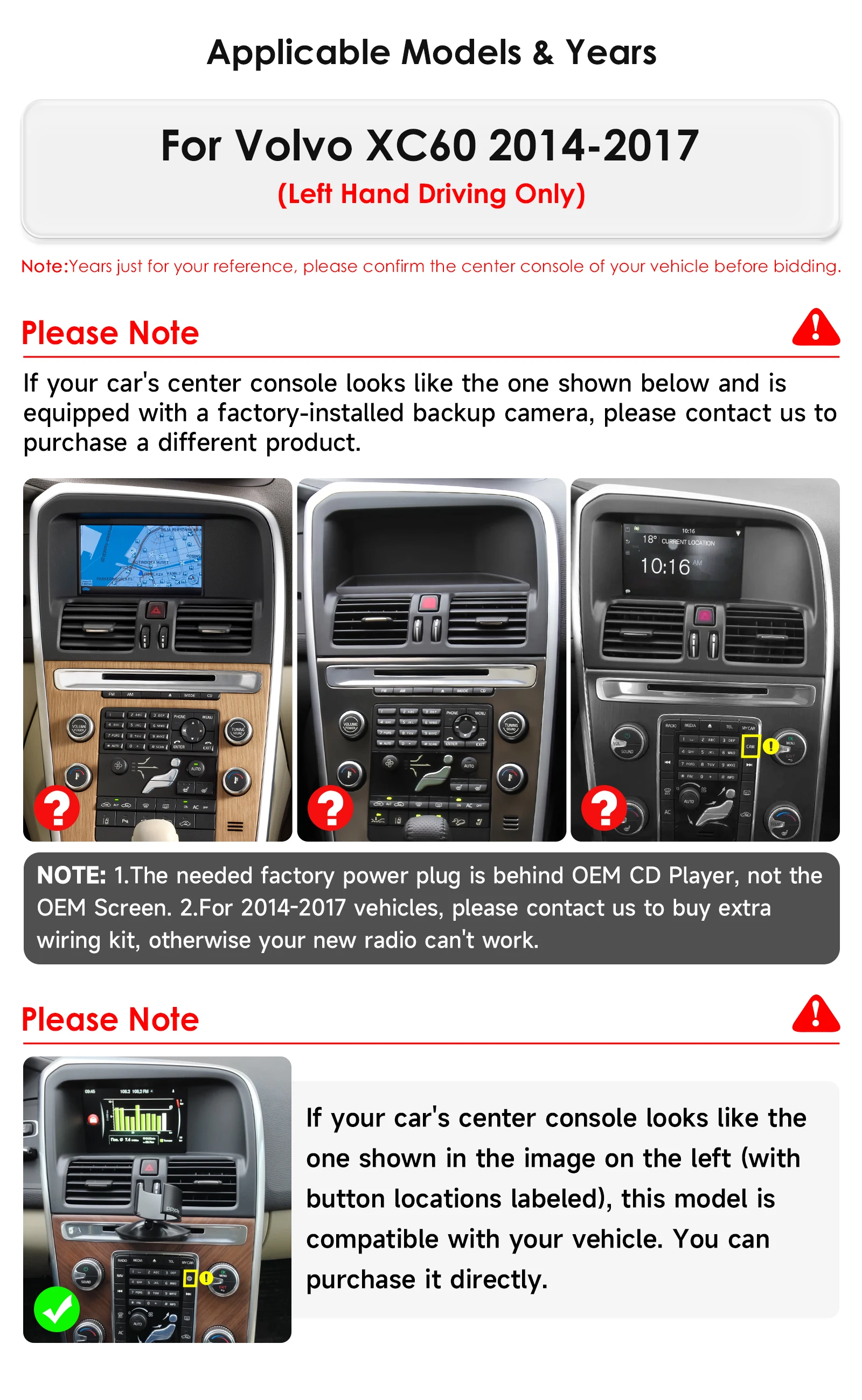 Hizpo Car Intelligent Systems Radio For Volvo XC60 Que 1 2008 - 2017 CarPlay Android Auto GPS Navigation Wifi No 2 Din 2din DVD