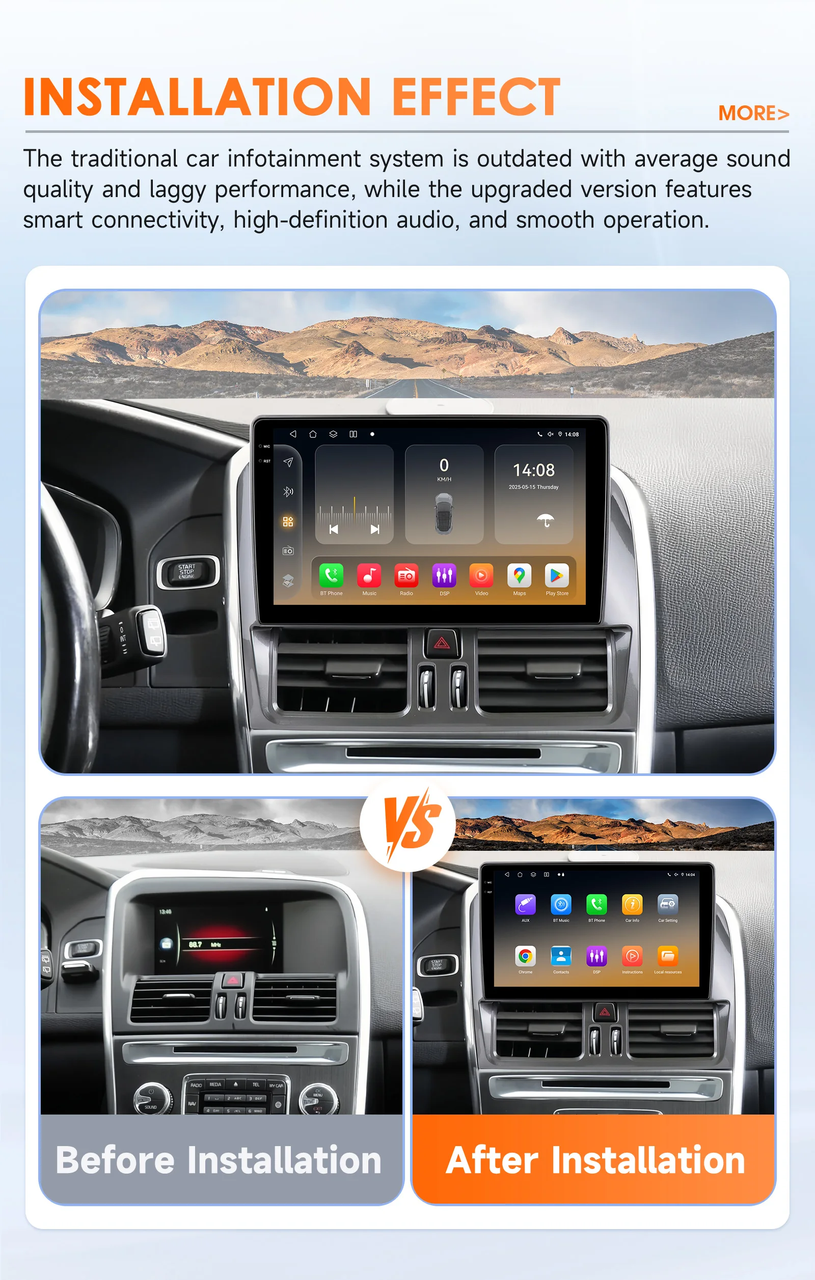 Hizpo Car Intelligent Systems Radio For Volvo XC60 Que 1 2008 - 2017 CarPlay Android Auto GPS Navigation Wifi No 2 Din 2din DVD