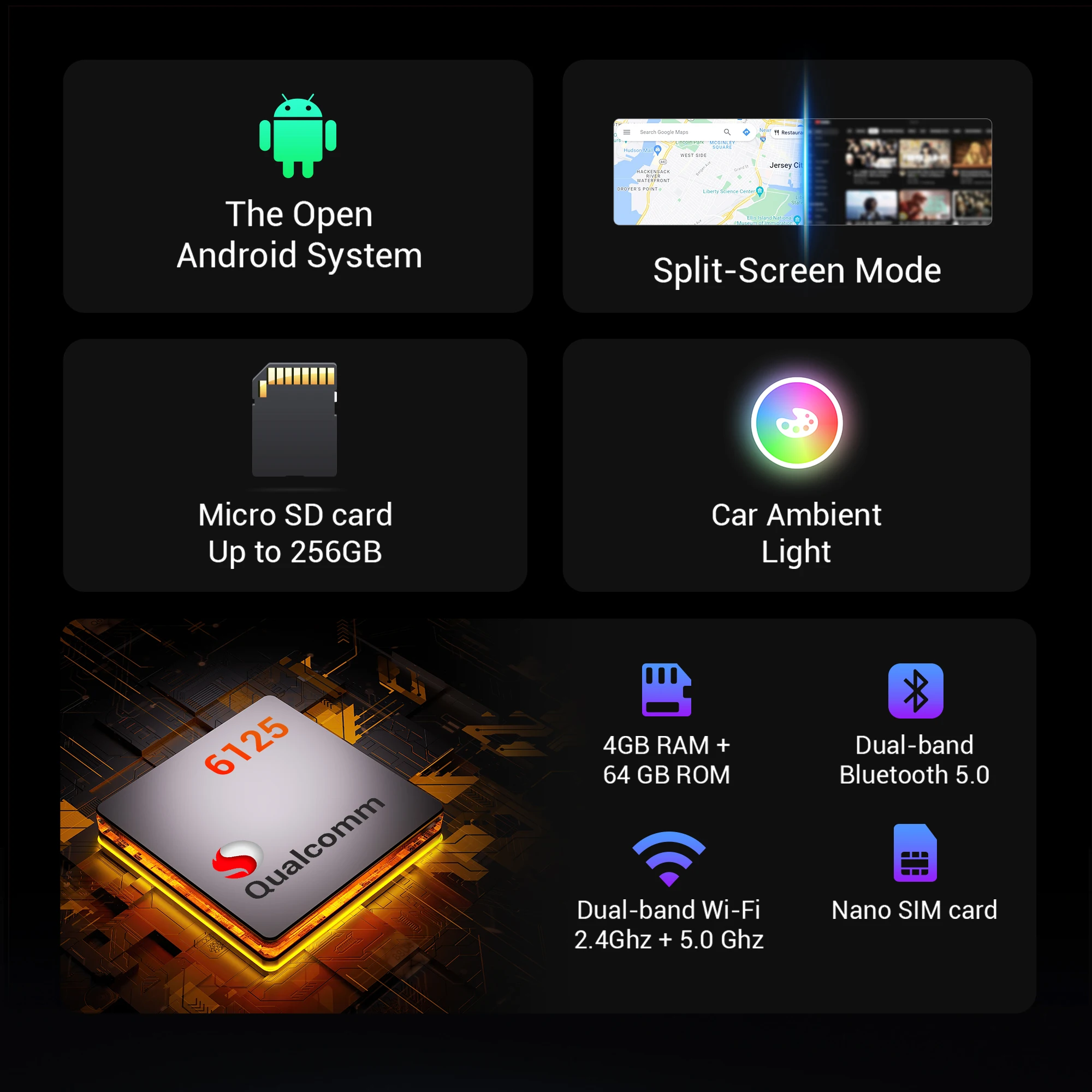 OTTOCAST OttoAiBox i3 Wireless CarPlay Snapdragon 6125 Android 13 AI Box for Netflix for BMW ID6 ID7 ID8 ID9 Car Accessories