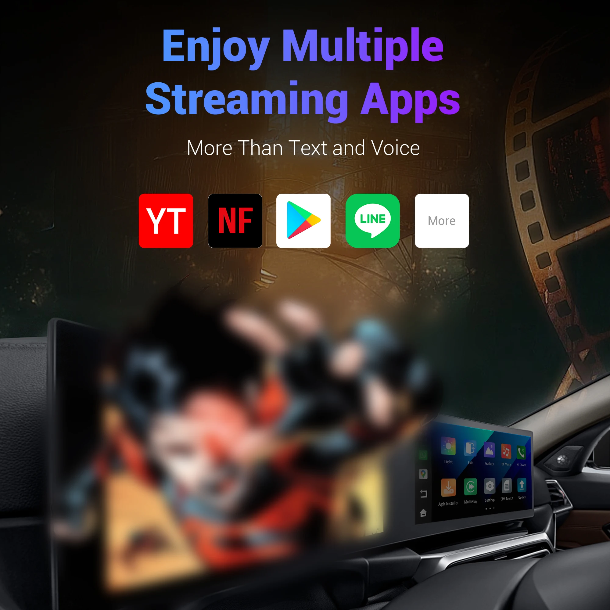 OTTOCAST OttoAiBox i3 Wireless CarPlay Snapdragon 6125 Android 13 AI Box for Netflix for BMW ID6 ID7 ID8 ID9 Car Accessories