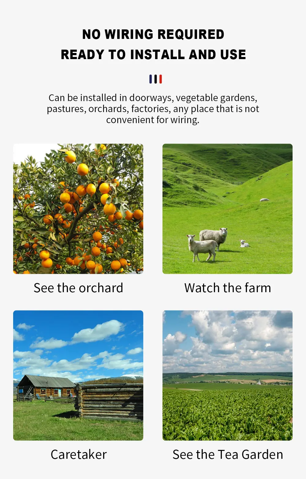 8MP 4K Outdoor 4G SIM Card Solar Camera Dual Lens Binocular Camera PIR Human Body Sensing Security Video 64GB Card Solar Camera