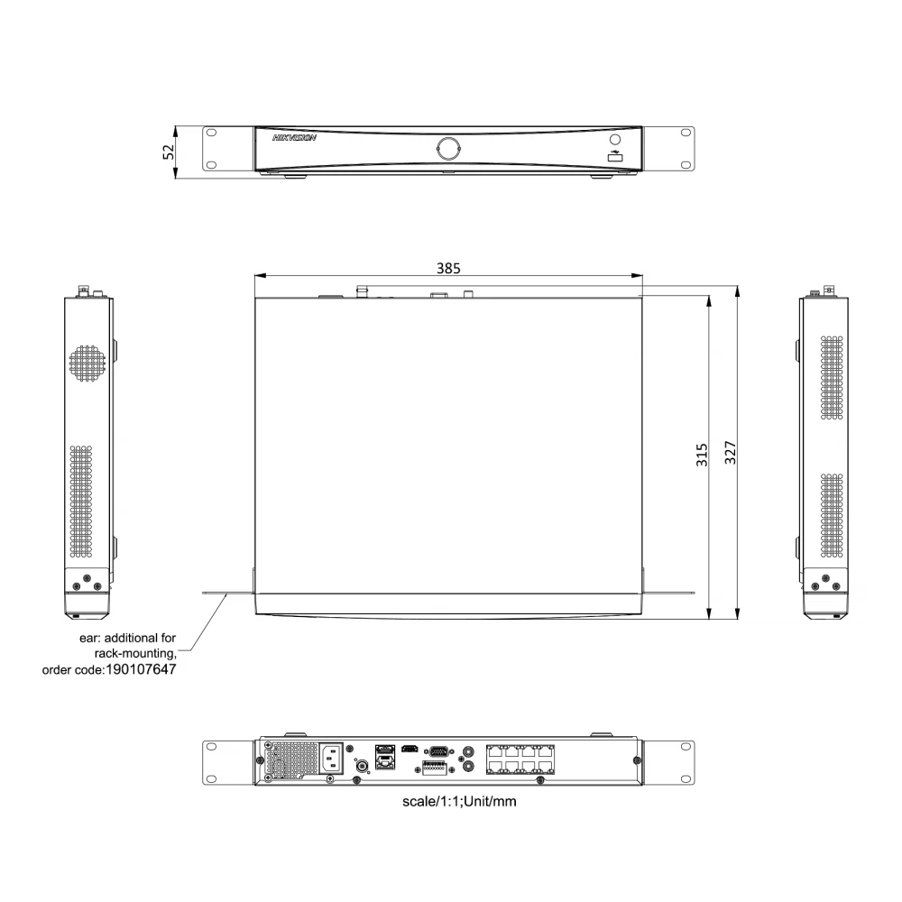 Hikvision 4K NVR DS-7608NXI-I2/8P/S DS-7616NXI-I2/16P/S 8CH 16CH POE Port AcuSense Facial Recognition Network Video Recorder