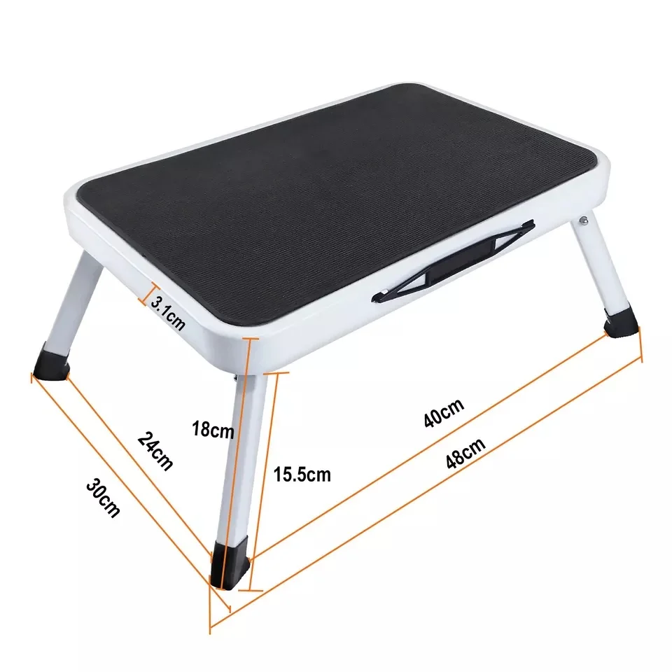Foldable Step Stool Single Step Ladder | Heavy Duty Portable Foot Stool