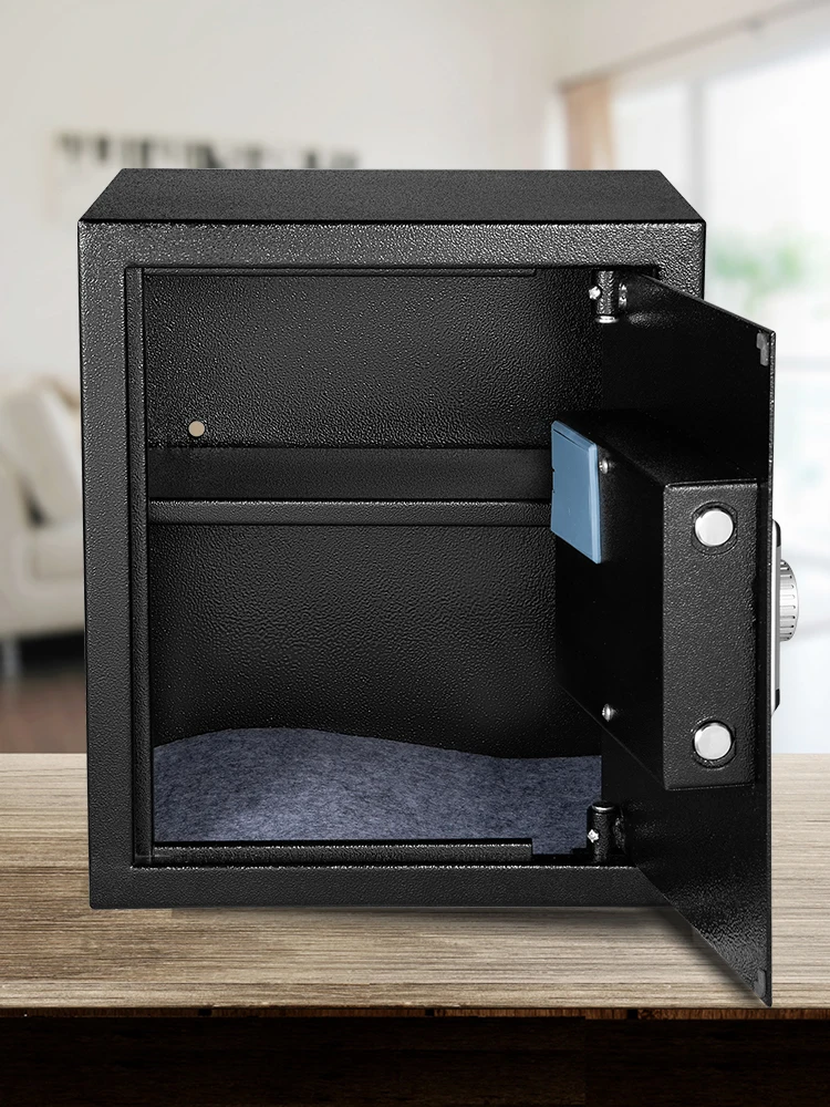 SucceBuy Fingerprint Locks Safe Deposit Box 1.7 Cubic Feet Digital Electronic Secret Hidden Piggy Bank for Jewelry Money Guns