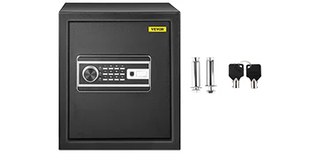 SucceBuy Fingerprint Locks Safe Deposit Box 1.7 Cubic Feet Digital Electronic Secret Hidden Piggy Bank for Jewelry Money Guns