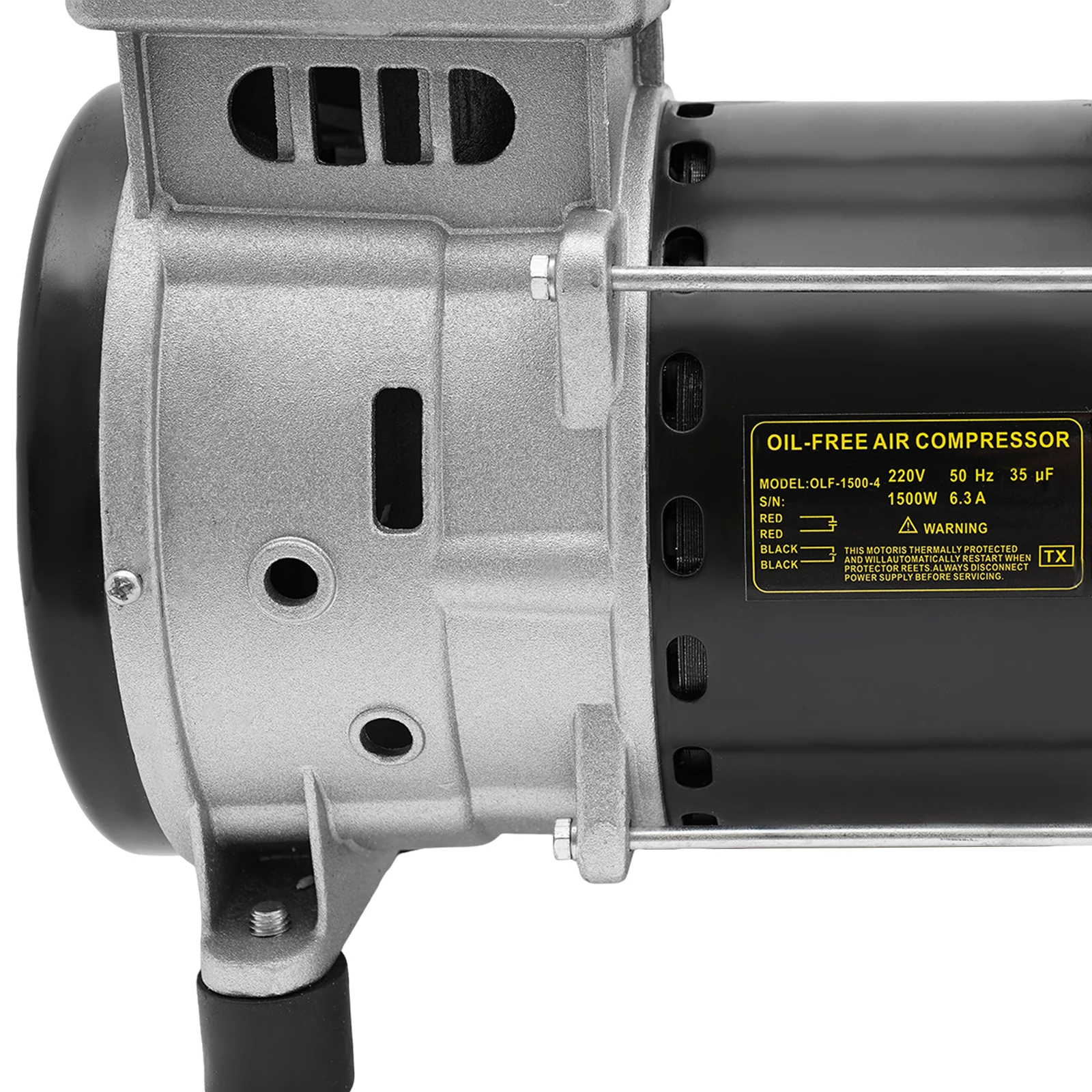 980W/1500W Air-Compressor Pump Head Air Compressor Pump Head  with Capacitor Wire Pure Copper Motor 0.7Mpa for Factories, Homes