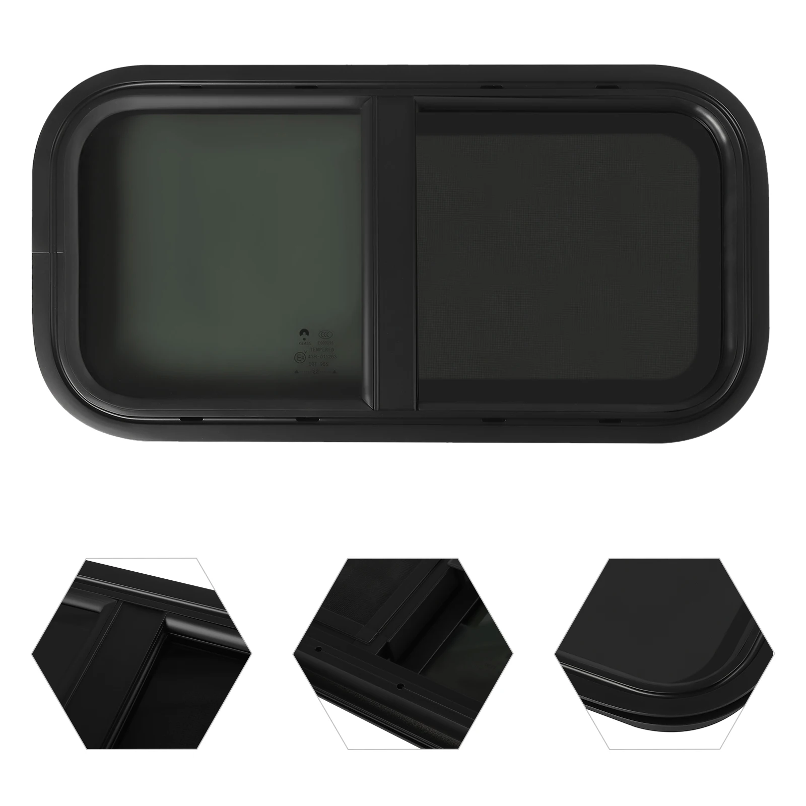 700*400mm/600*300mm RV Window Caravan Side Window Caravan Display Window Motorhome Window Insect Protection
