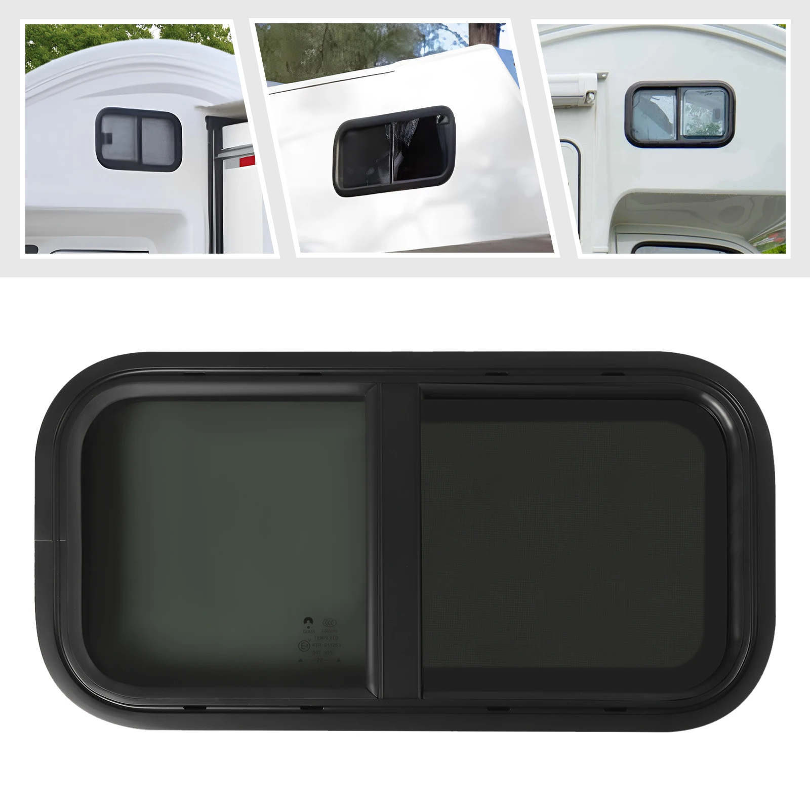 700*400mm/600*300mm RV Window Caravan Side Window Caravan Display Window Motorhome Window Insect Protection