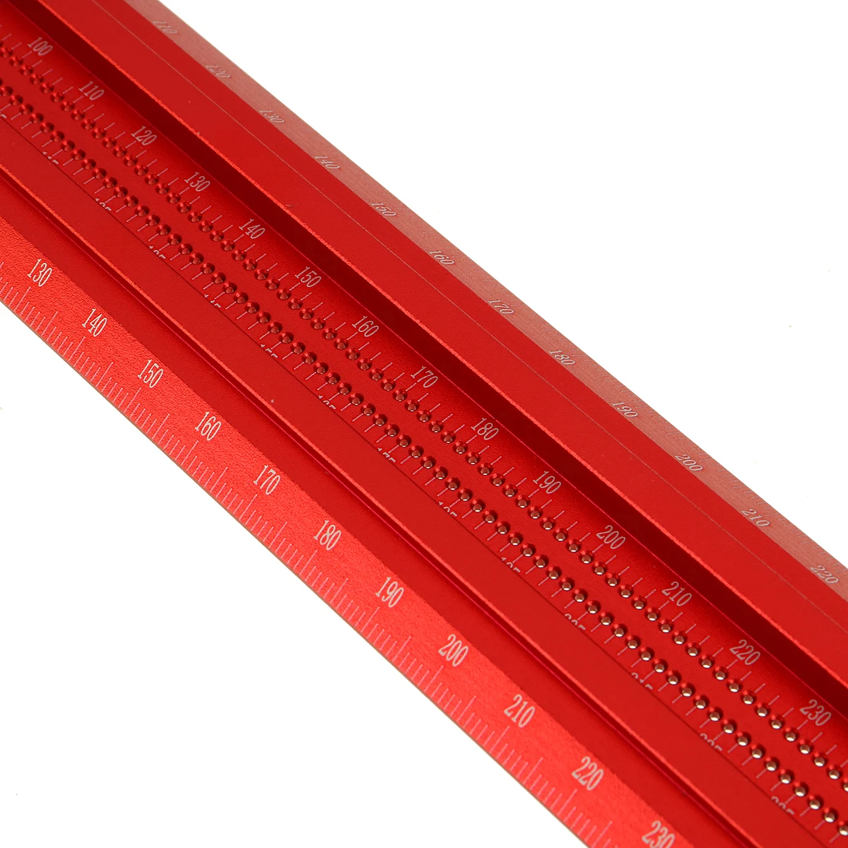 300-760mm Woodworking Line Scriber Aluminum Alloy T-Ruler Marking Gauge Crossed-out Hole Scribing Ruler Measuring Tool