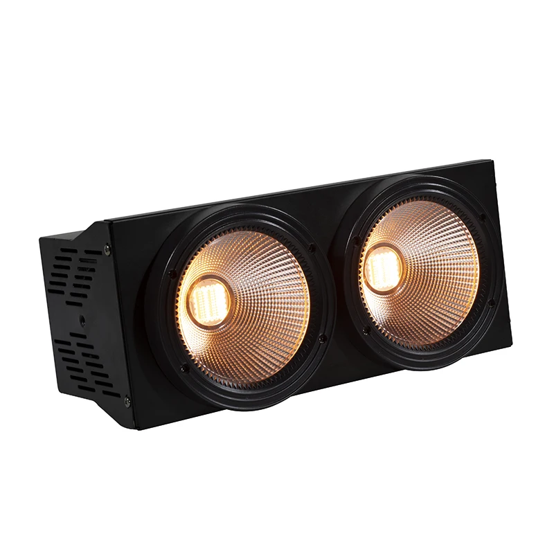 SHEHDS 4/2PCS 2eyes COB LED 200W RGBWA+UV 6in1 DMX512 Par Lights For DJ Disco Club Christmas Decoration Wedding