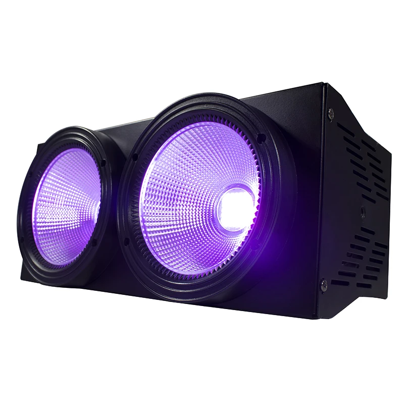 SHEHDS 4/2PCS 2eyes COB LED 200W RGBWA+UV 6in1 DMX512 Par Lights For DJ Disco Club Christmas Decoration Wedding