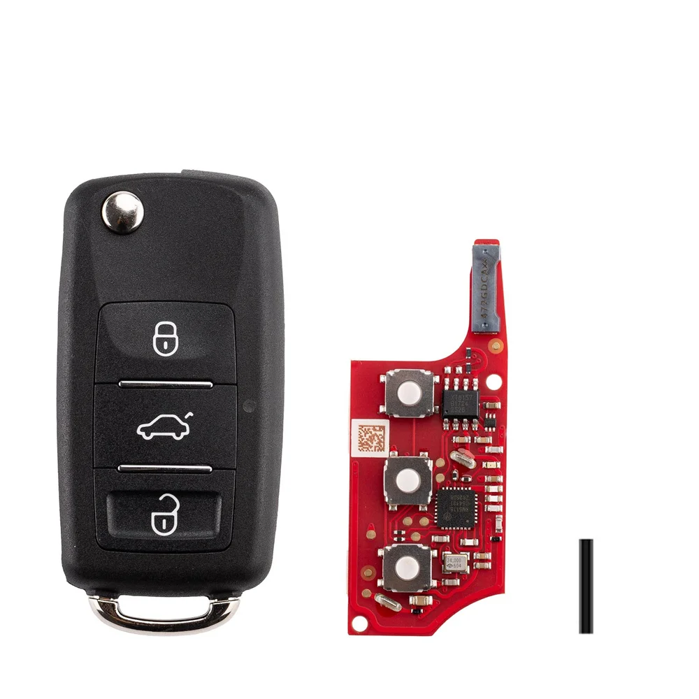 5PCS XHORSE XEB520EN Second Generation B5 Key with XT57 Super Chip 3 Buttons