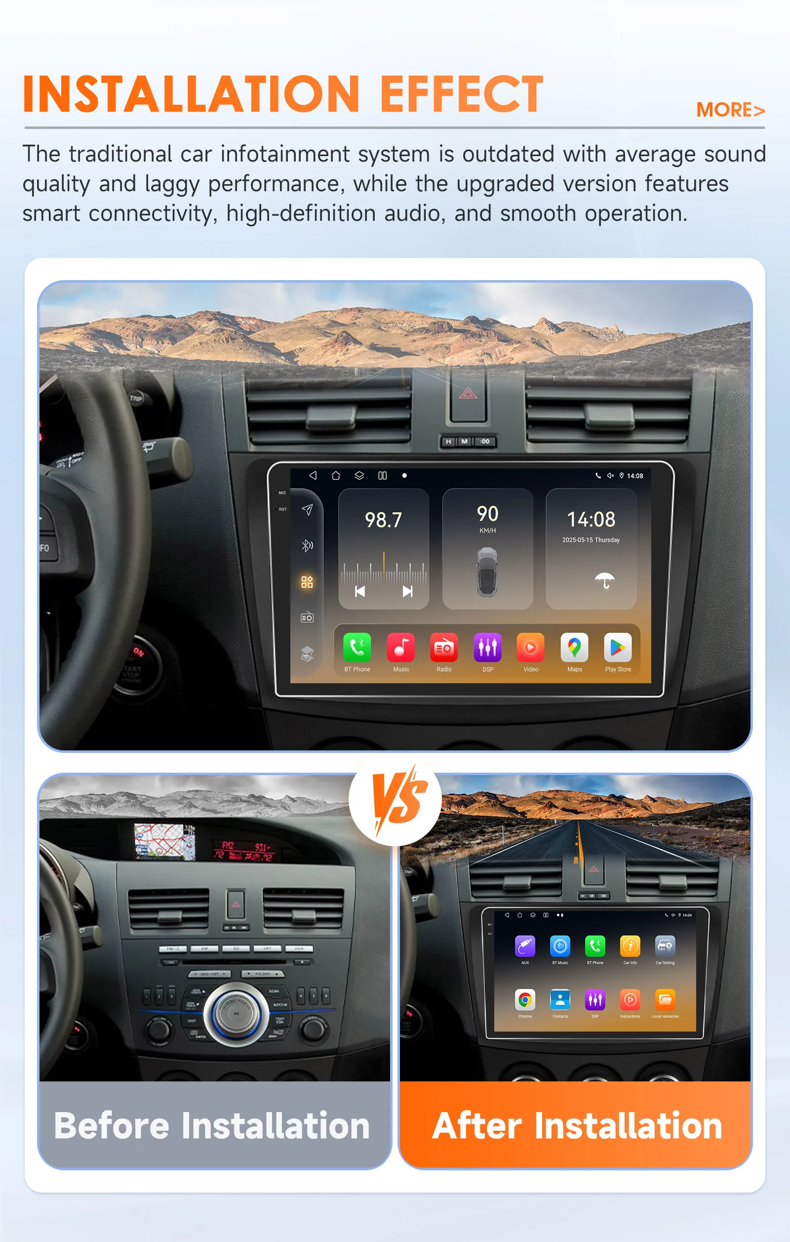 Hizpo AI Voice Octa Core Car Radio For Mazda 3 2010 - 2013 Carplay 4G Multimedia video Player GPS 2din Autoradio Android Auto BT