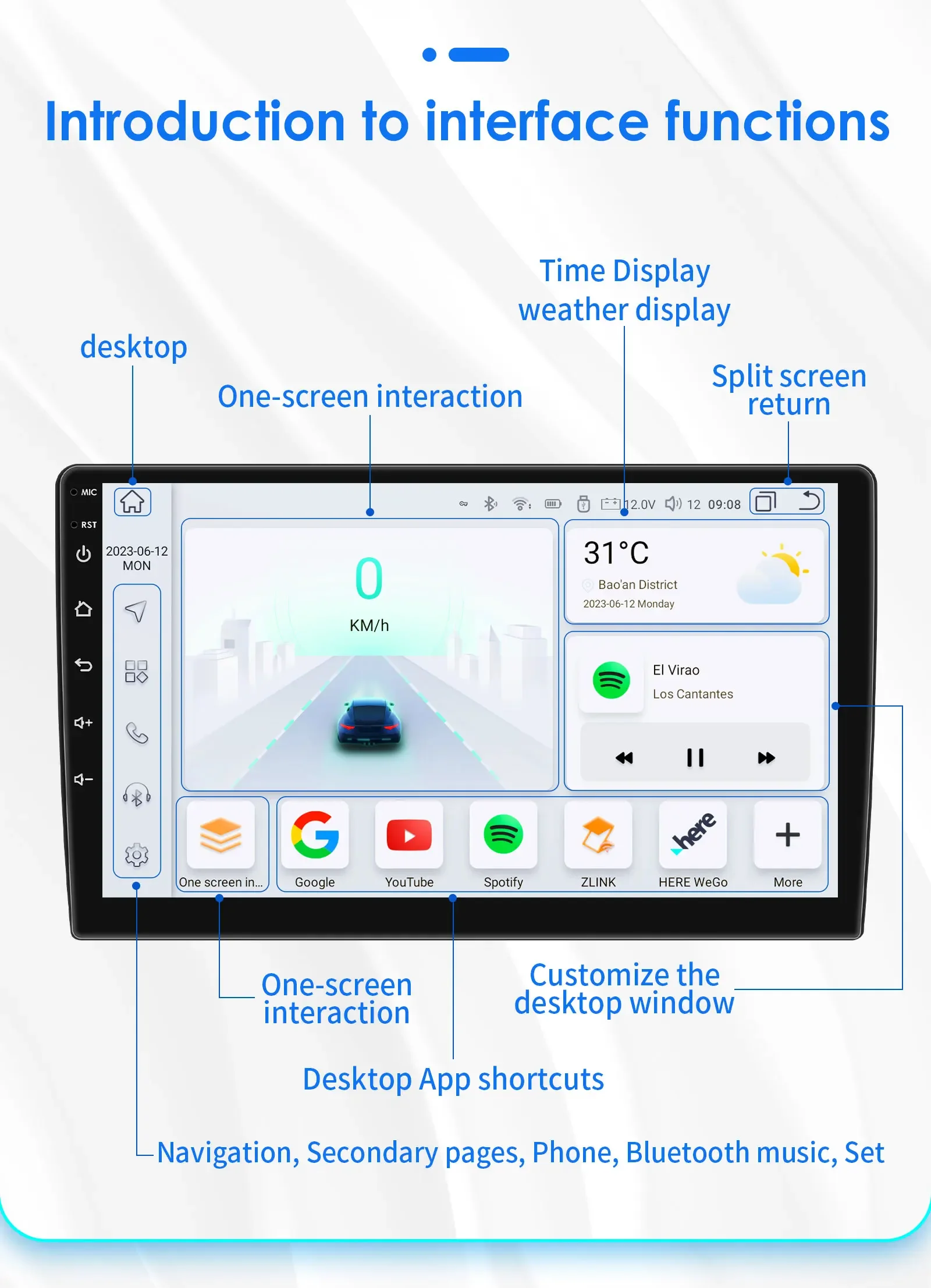 360Camera Android 13 Car Radio For PEUGEOT 207 207CC 2006-2015 Car Multimedia GPS 4G Carplay Intelligent Screen autoradio SWC