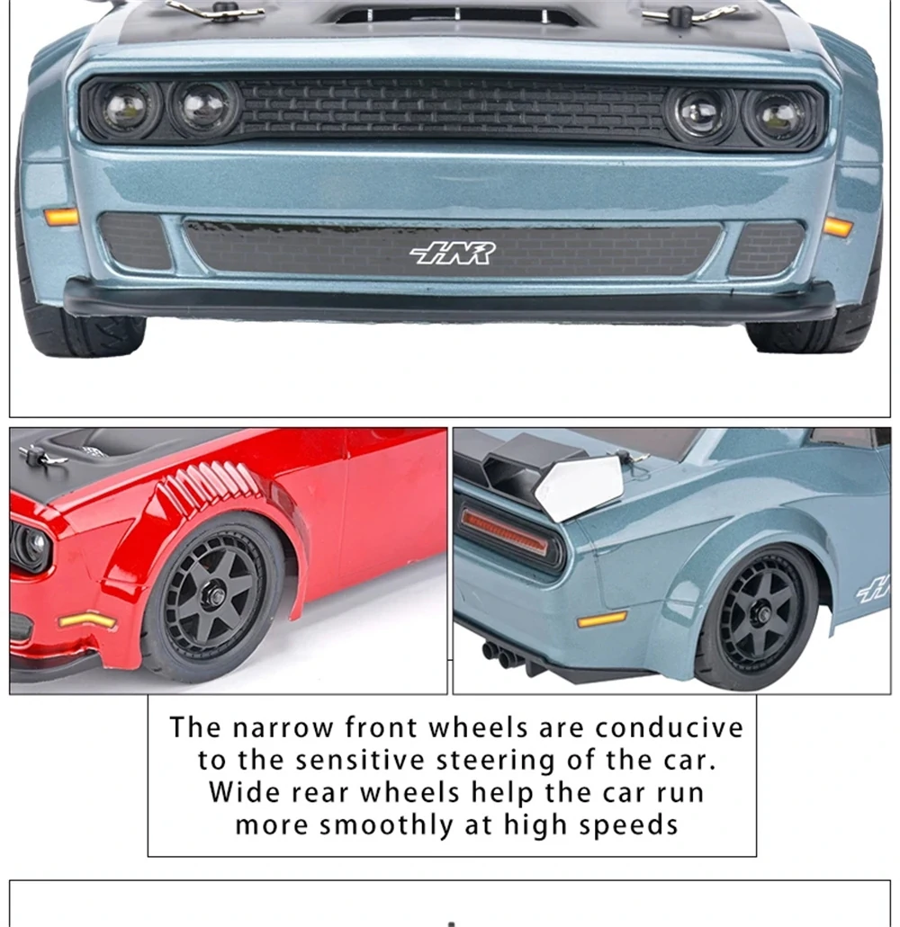 HNR H9802 PNTHER 1/10 2.4G 4WD Brushless RC Car Drift On-Road Flat Running Electric Remote Control Racing Vehicles Models Toys