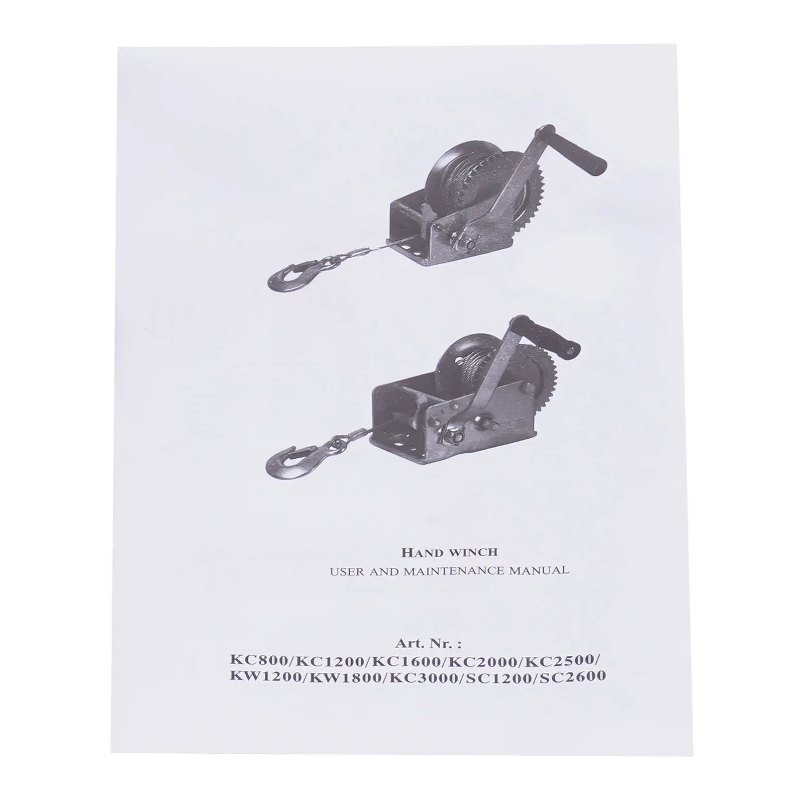 3306.93lbs Manual Winch Hand Crank Winch Boat Winch With 32.81ft Cable 4:1/8:1