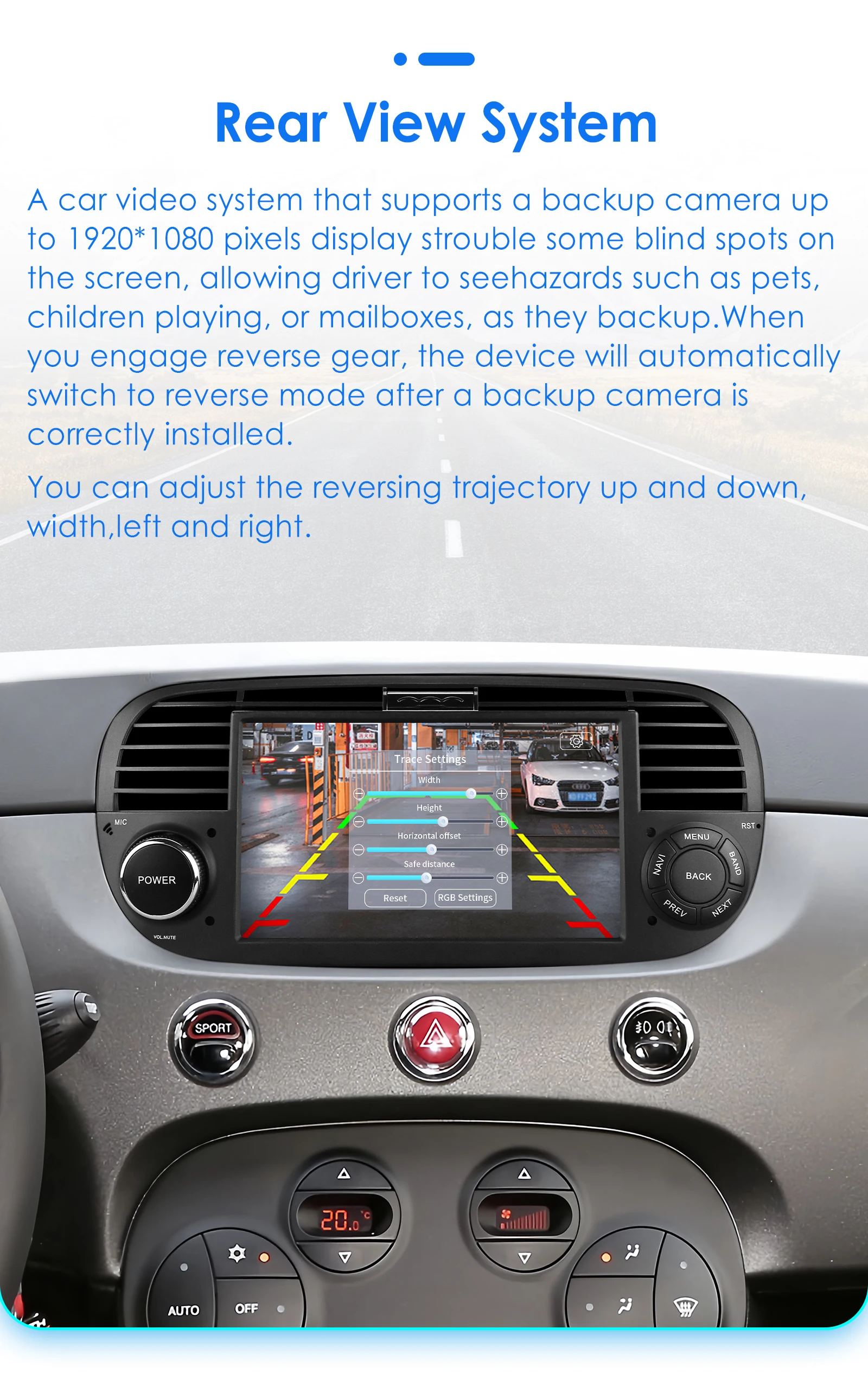 Hizpo 7 Inch 8 Core Car Radio Stereo for FIAT 500 2007-2015 GPS 2din Autoradio CarPlay Android 13 Auto Navigation Head Unit Wifi