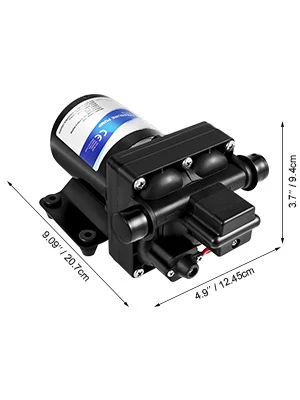 SucceBuy Fresh Water Pump 3 GPM with Pressure Switch 45PSI Detachable Strainer 12V Diaphragm Pump for RV Camper Marine Boat Lawn