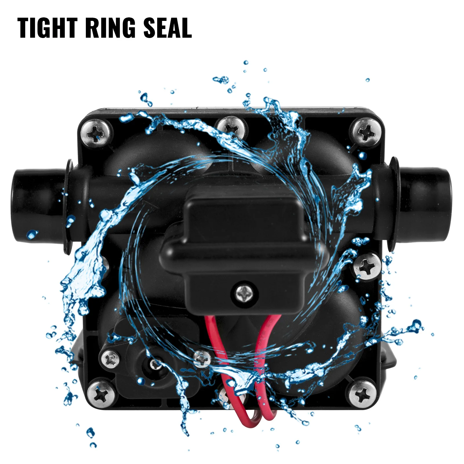 SucceBuy Fresh Water Pump 3 GPM with Pressure Switch 45PSI Detachable Strainer 12V Diaphragm Pump for RV Camper Marine Boat Lawn
