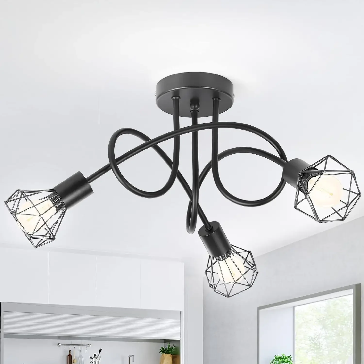 Stylish LED E14 Spider Lamp for Home Decoration, Illuminating Bed, Din & Liv Rooms with Simple Chic Lighting