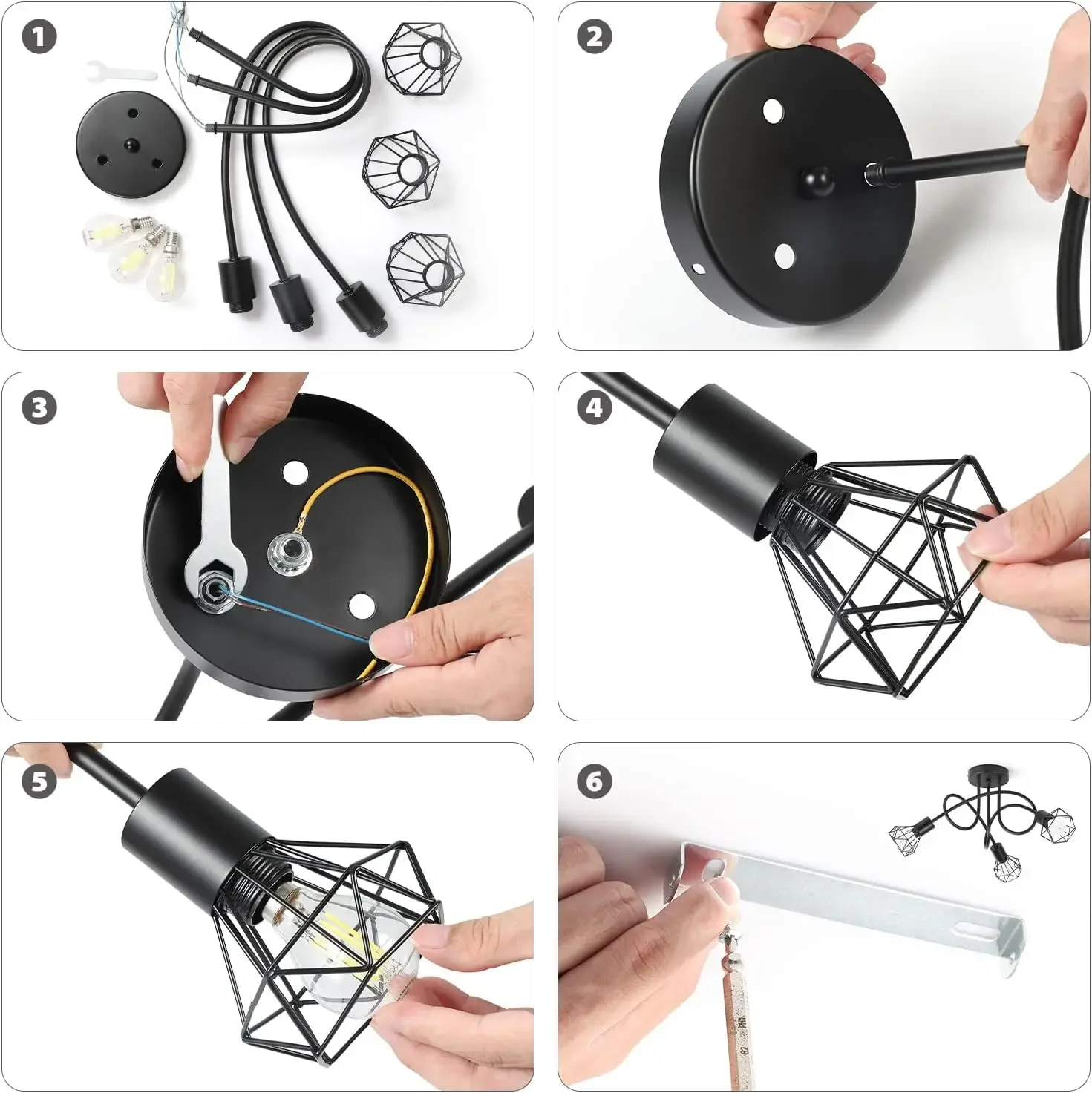 Stylish LED E14 Spider Lamp for Home Decoration, Illuminating Bed, Din & Liv Rooms with Simple Chic Lighting
