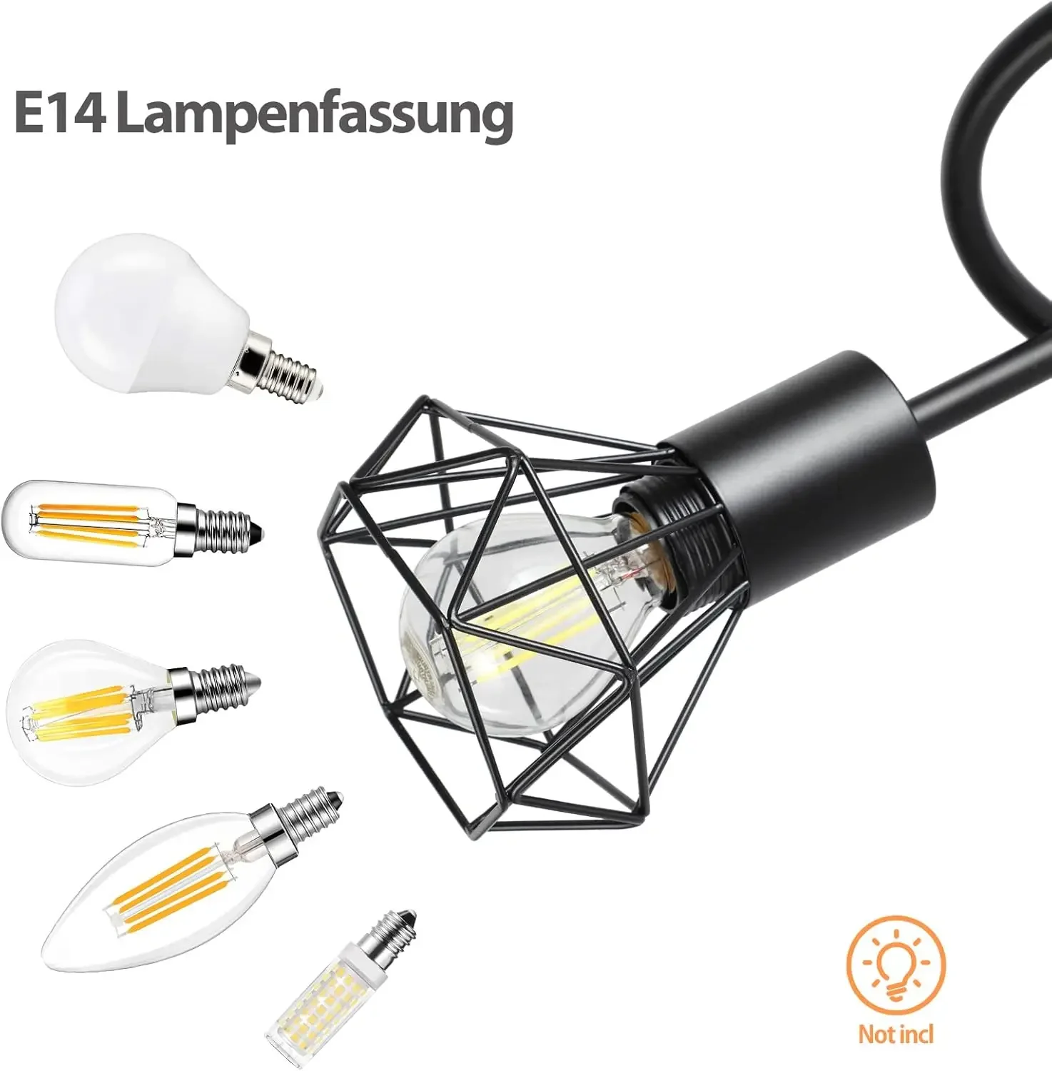 Stylish LED E14 Spider Lamp for Home Decoration, Illuminating Bed, Din & Liv Rooms with Simple Chic Lighting