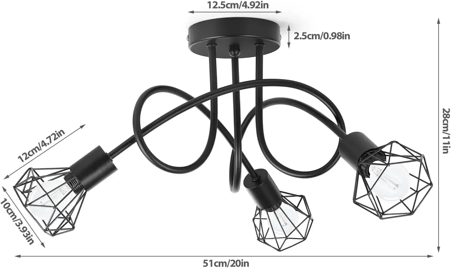 Stylish LED E14 Spider Lamp for Home Decoration, Illuminating Bed, Din & Liv Rooms with Simple Chic Lighting