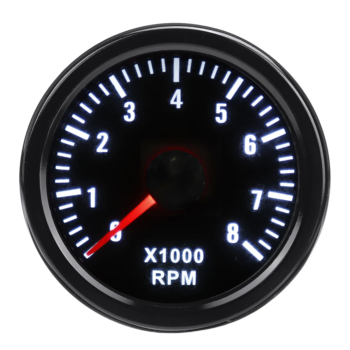 2" 52mm 12V 0-8000RPM Rev Counter Tachometer RPM Gauge KIt For Petrol Motor Engine Car rpm Meter Gauge