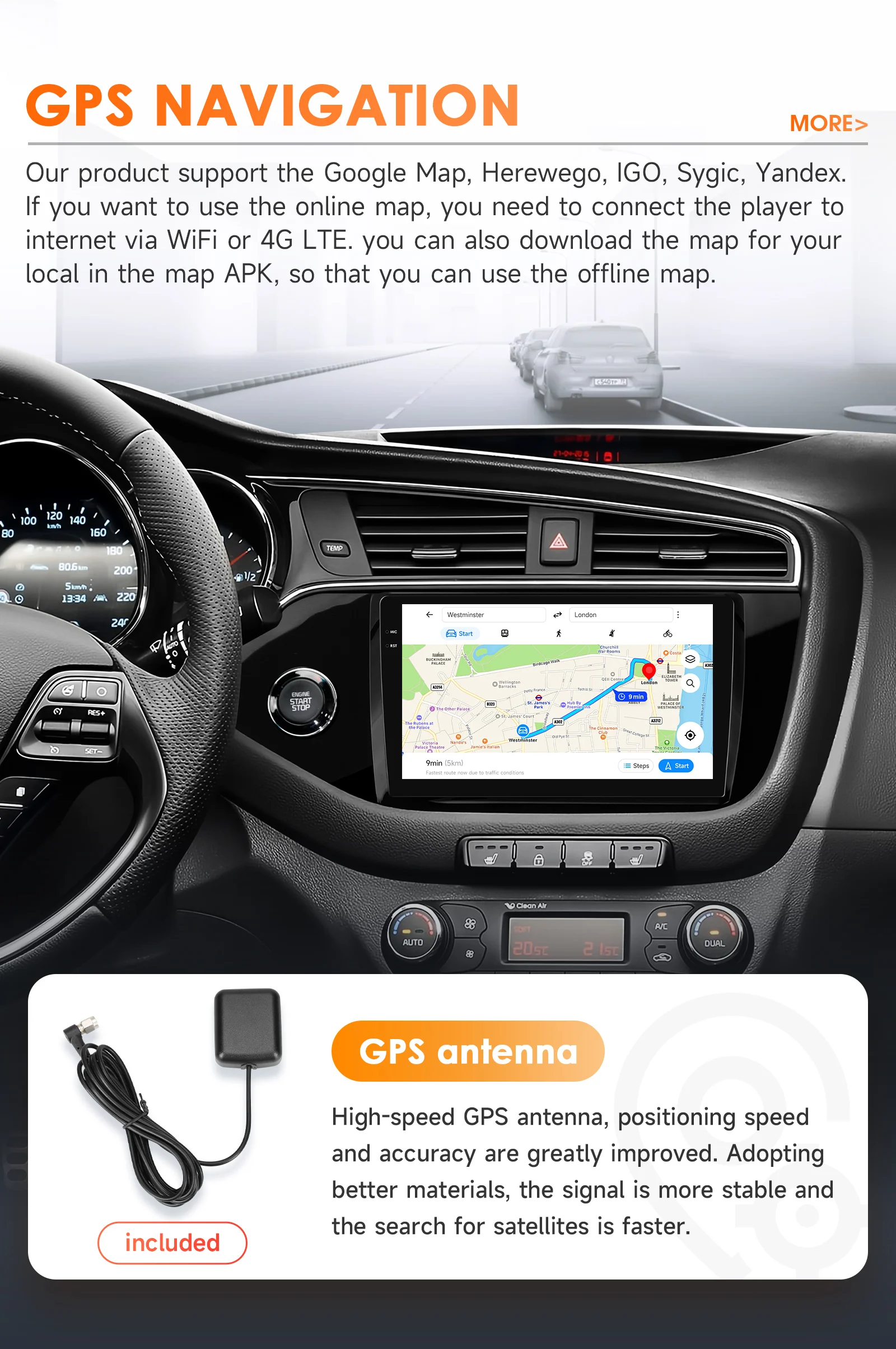 Hizpo 8+128G 2 Din Android Auto Radio For KIA CEED JD Cee'd 2012-2016 Carplay Car Multimedia GPS Navigation 2din Autoradio Wifi