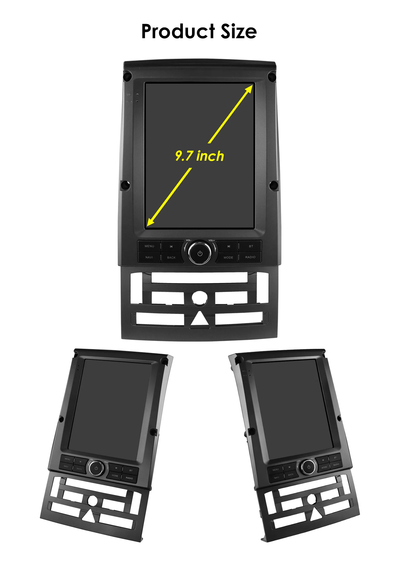 Hizpo 9.7' for Tesla Style Car Radio For Peugeot 407 2004 - 2011 Wireless CarPlay Android Auto No 2 Din 2din DVD 360 CAM 8 Core