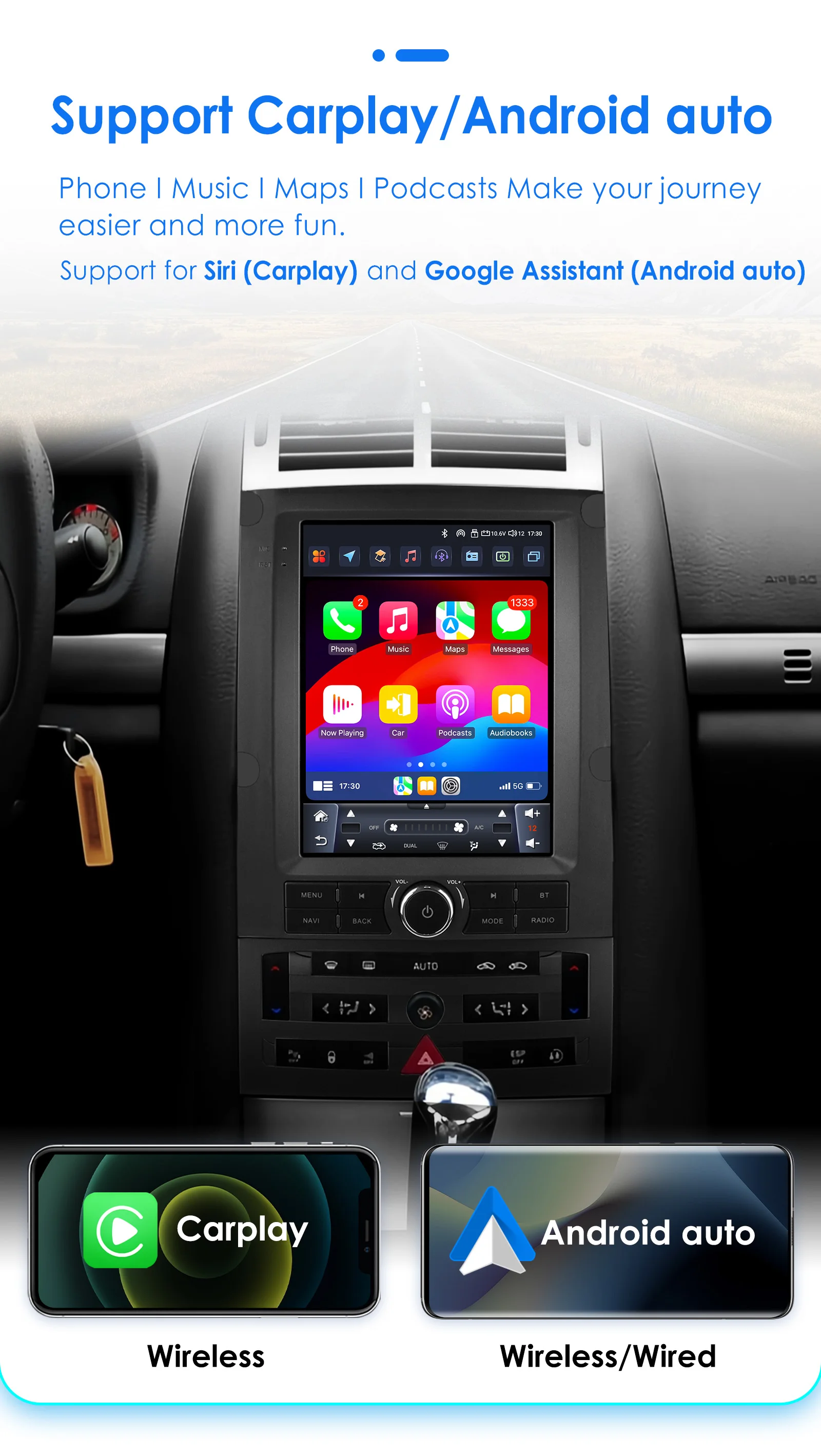 Hizpo 9.7' for Tesla Style Car Radio For Peugeot 407 2004 - 2011 Wireless CarPlay Android Auto No 2 Din 2din DVD 360 CAM 8 Core
