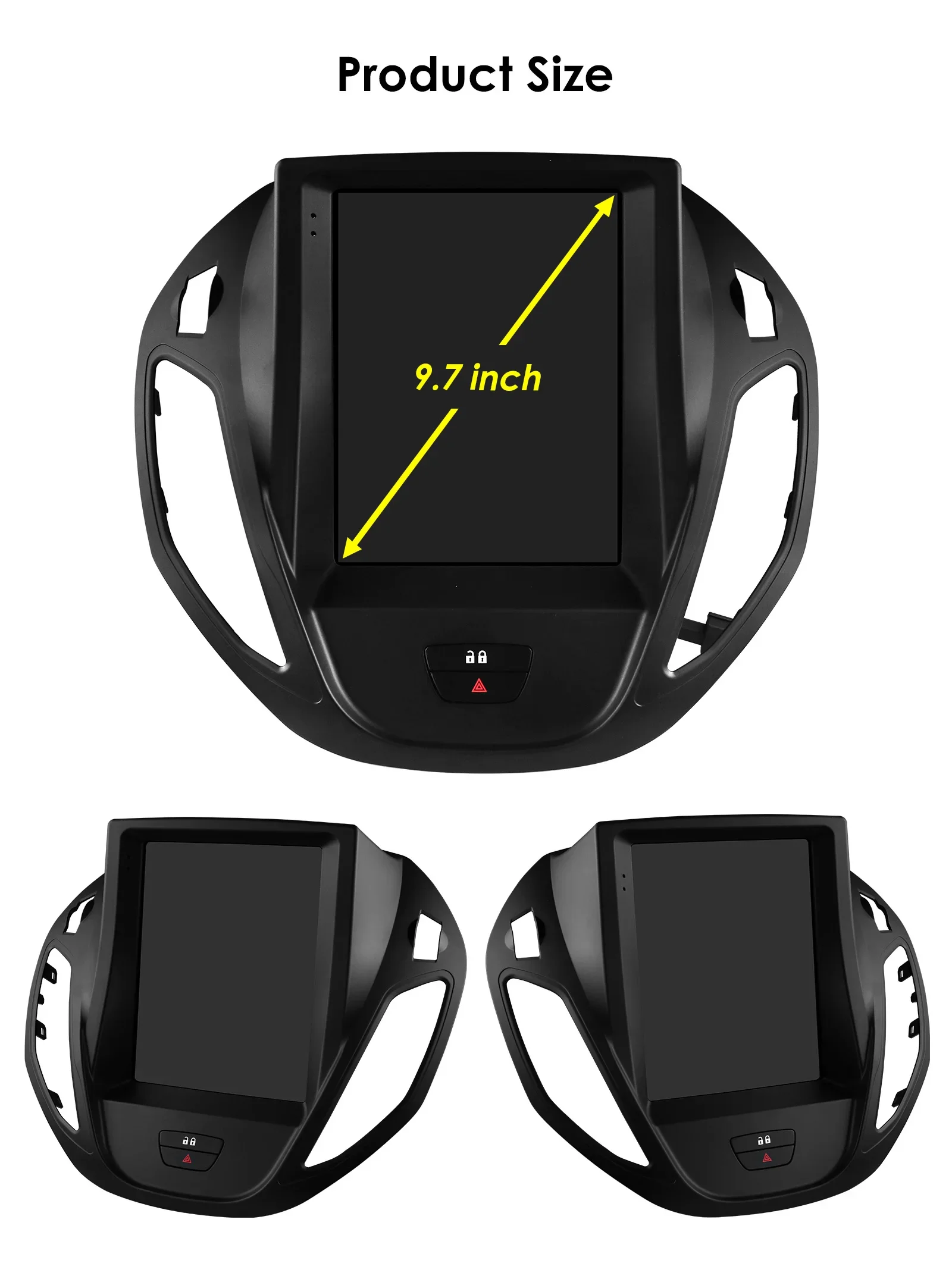 9.7" Hizpo Android13 Autoradio for Ford Tourneo Transit 2012 - 2023 Tesla Style Multimedia GPS RDS DSP 4G Carplay UI7862 360CAM