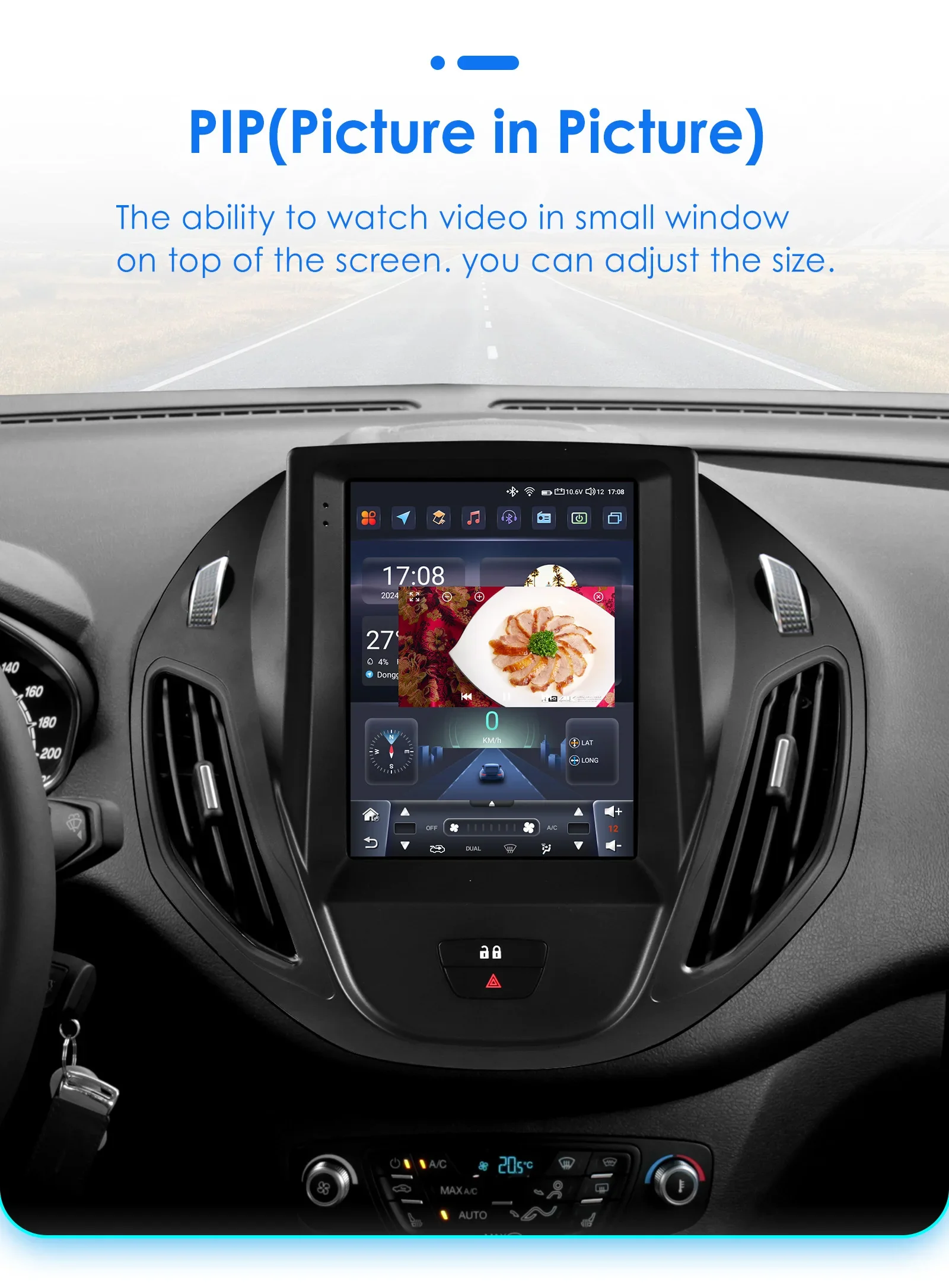 9.7" Hizpo Android13 Autoradio for Ford Tourneo Transit 2012 - 2023 Tesla Style Multimedia GPS RDS DSP 4G Carplay UI7862 360CAM